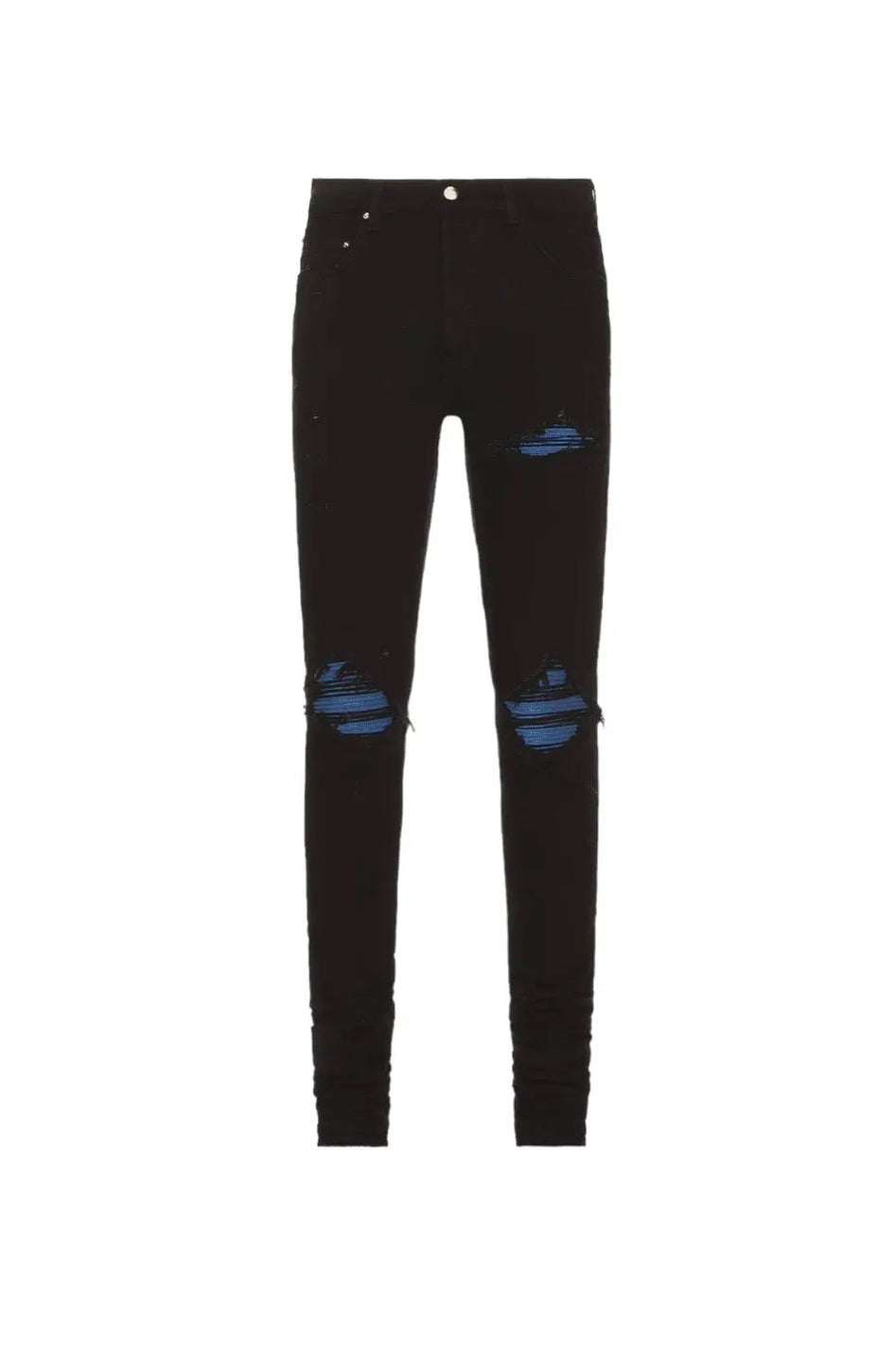 Blue Patch Black Jeans