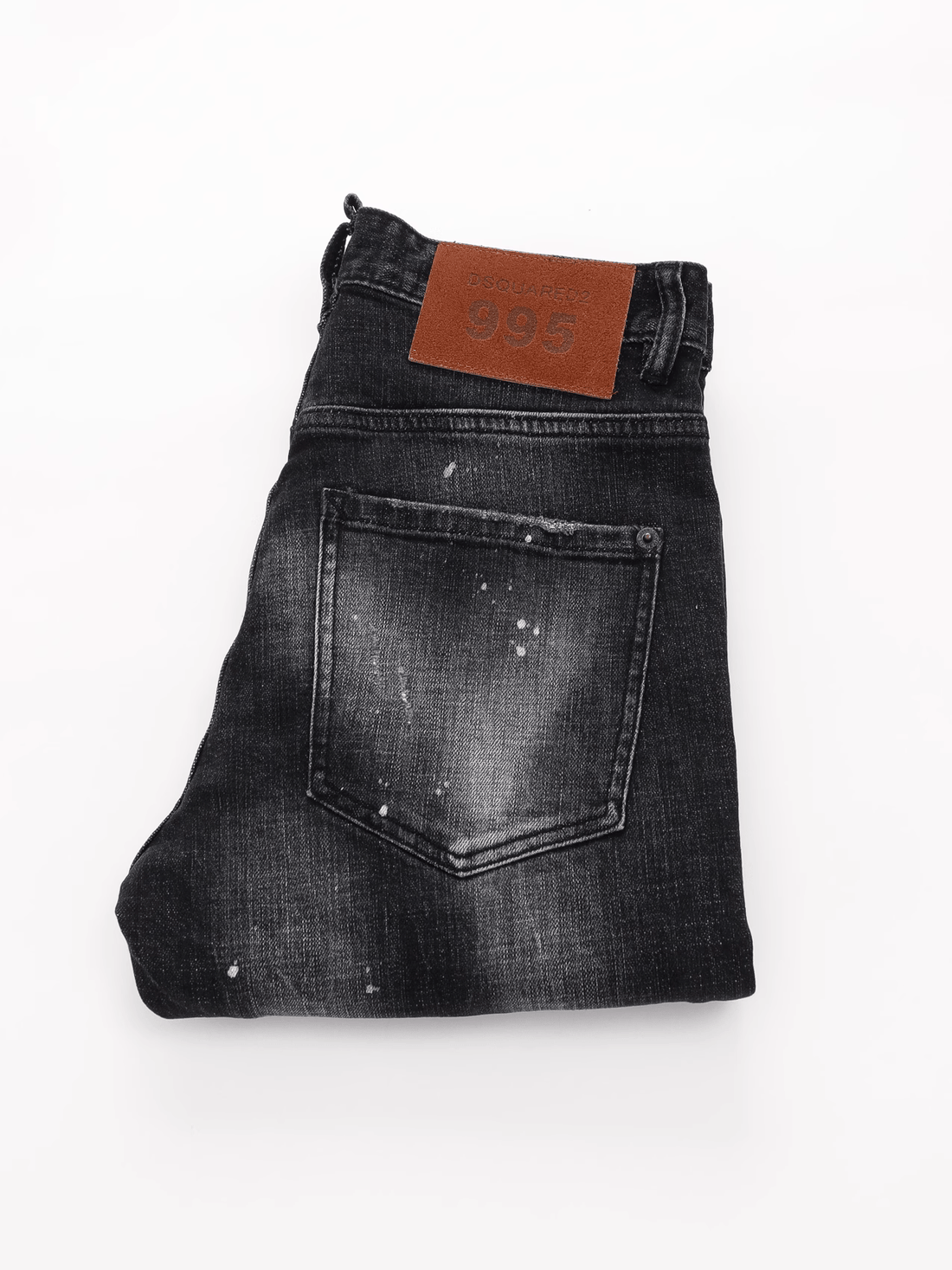 Black Gray Washed Classic Jeans