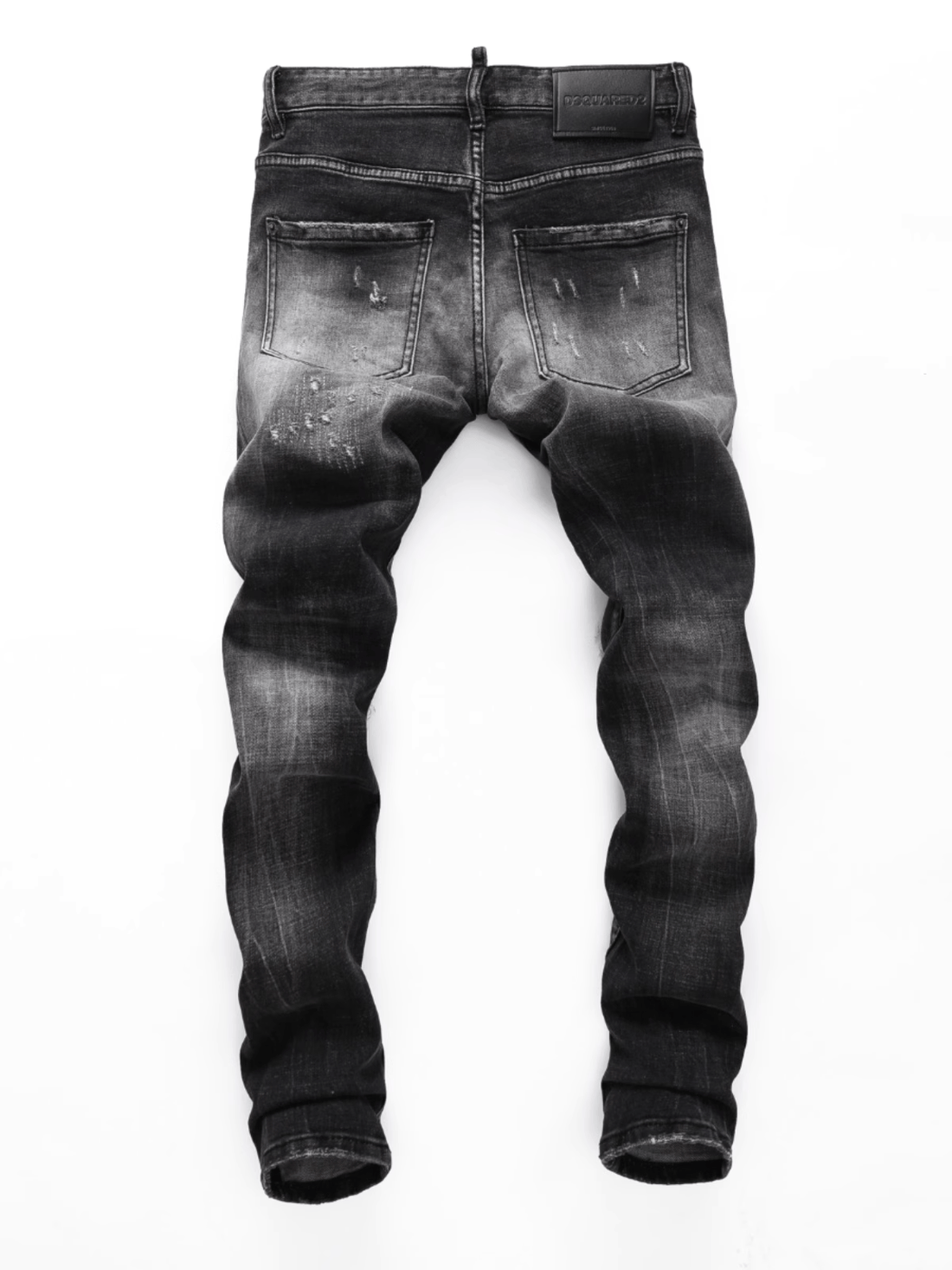 Black Gray Patch Jeans