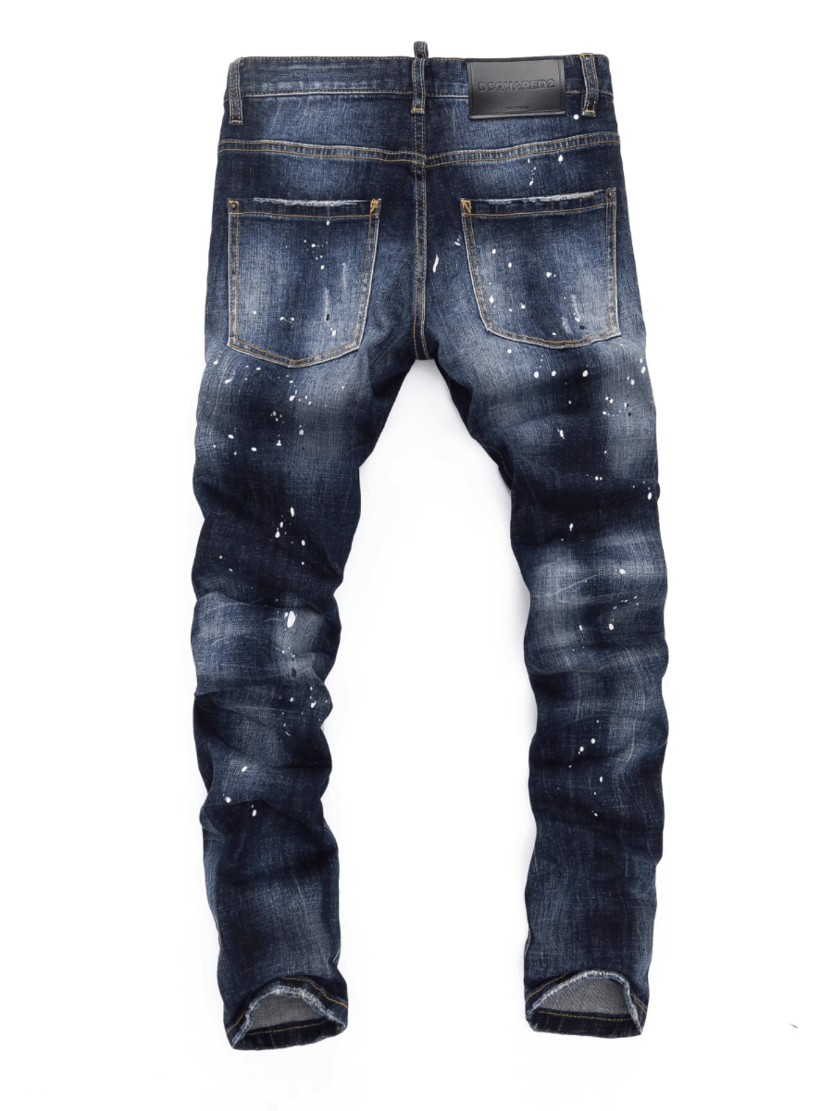 Blue Ink Paint Jeans