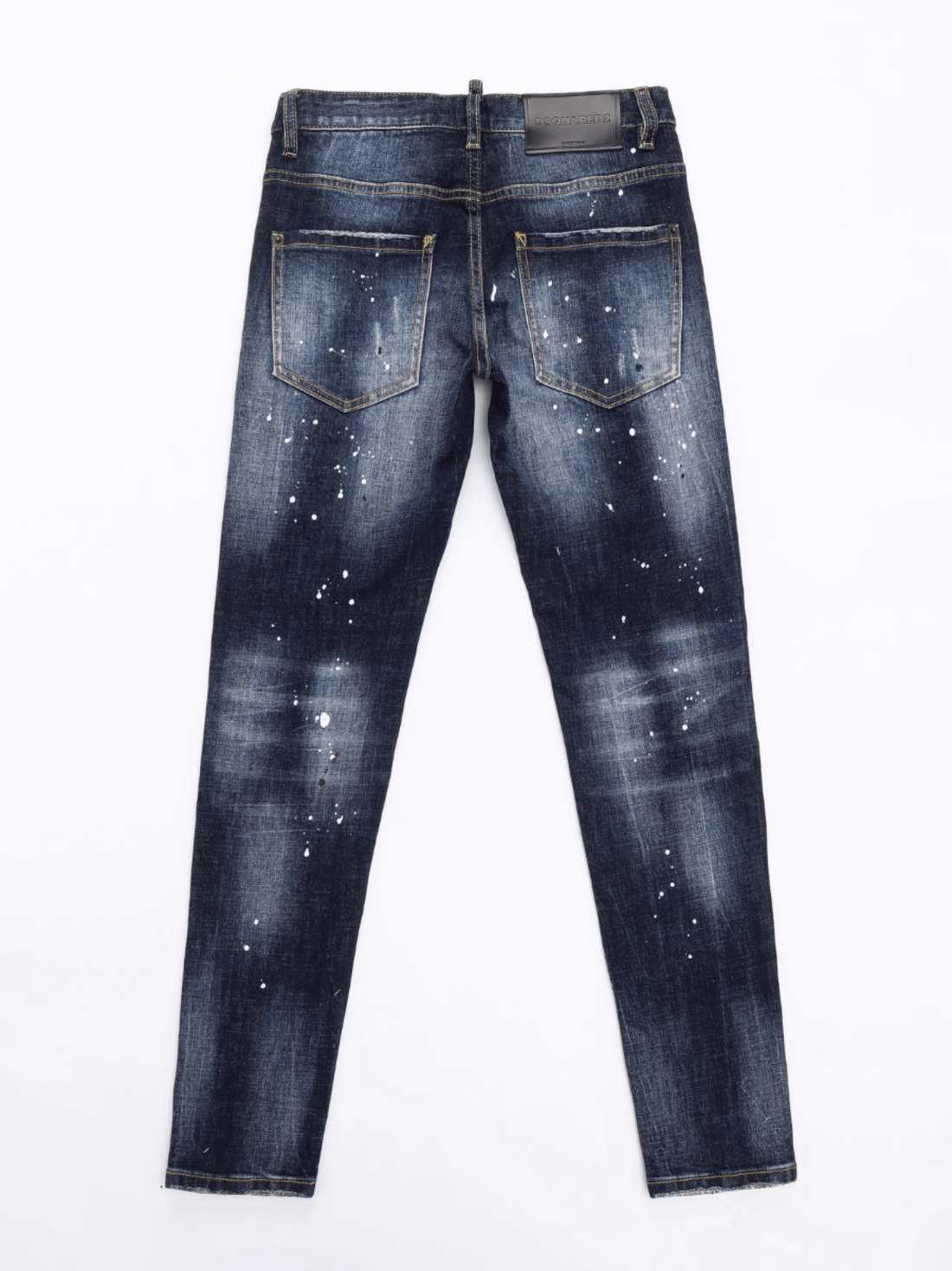 Blue Ink Paint Jeans