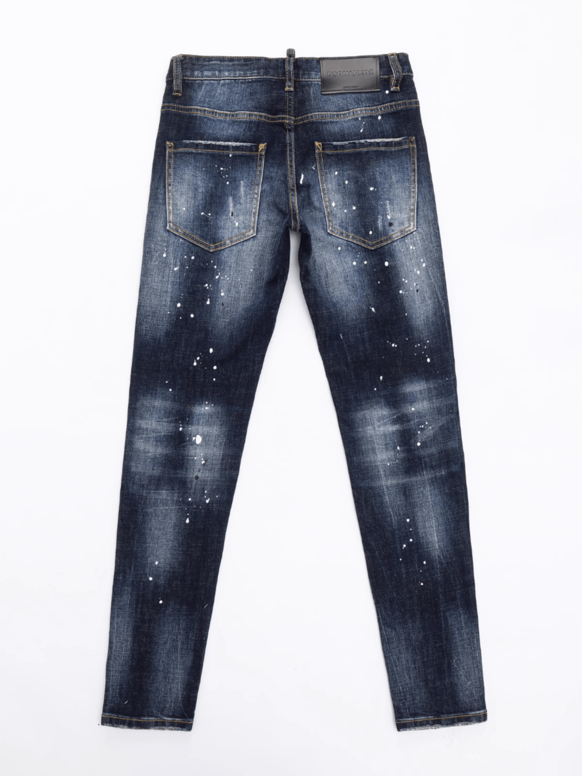 Blue Ink Paint Jeans