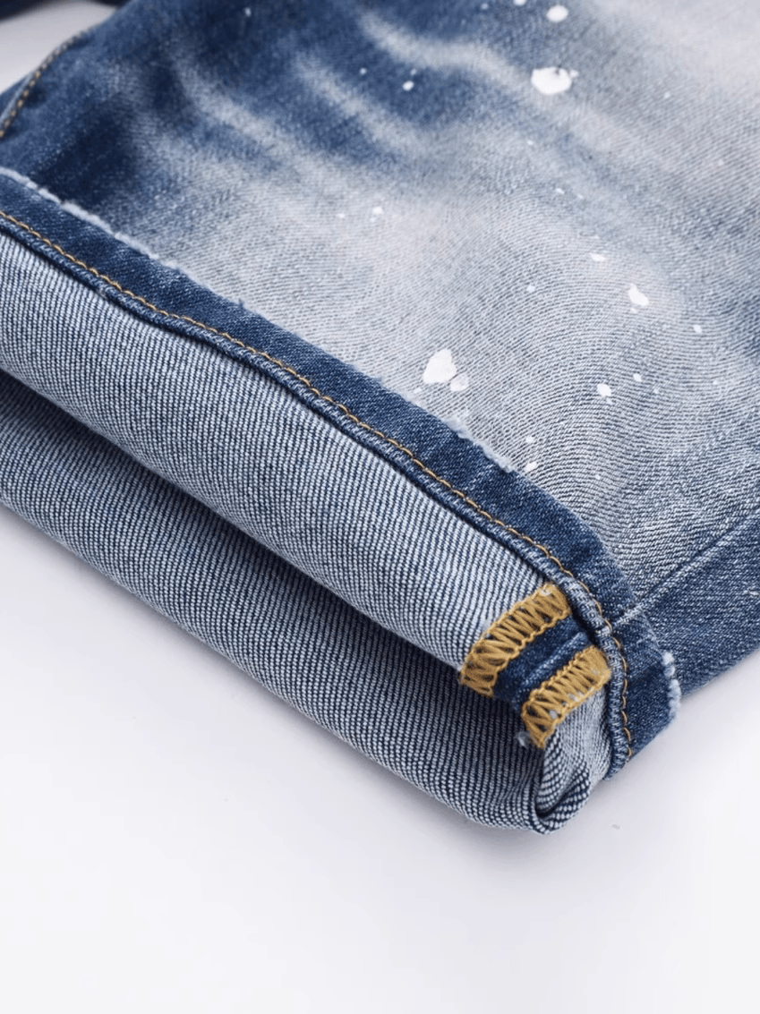 Blue Paint Jeans