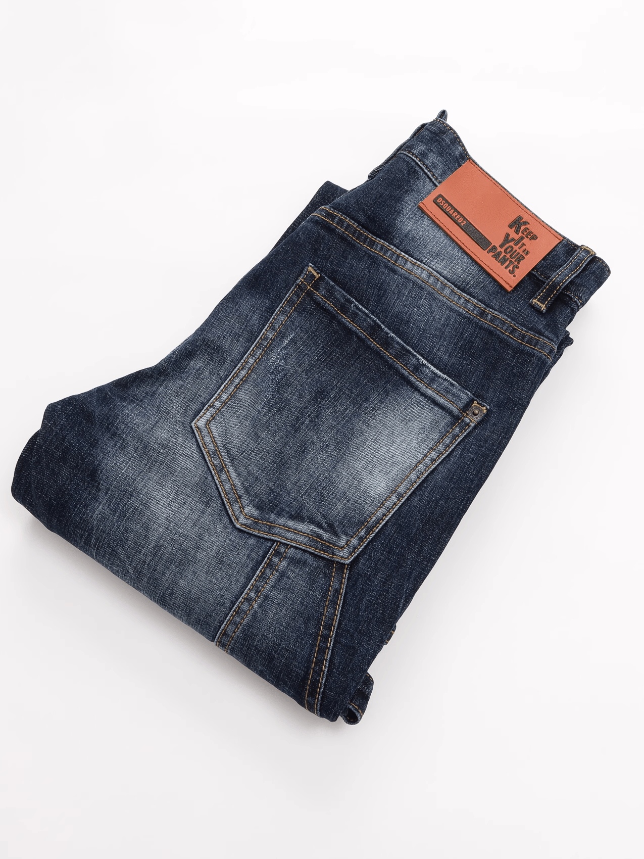 Blue White Washed Classic Jeans