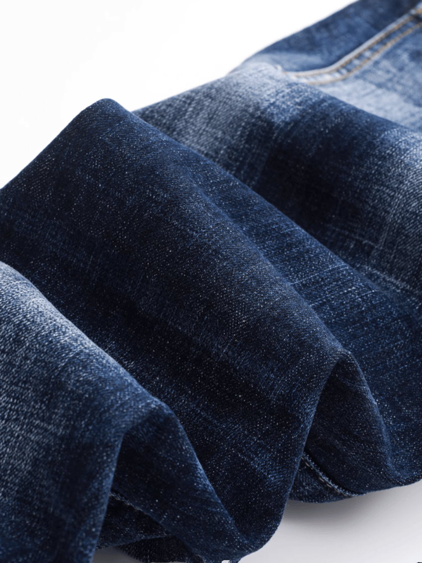 Dark Blue Washed Classic Jeans