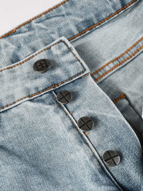 Light Blue Writing Jeans