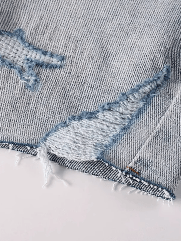 Washed Blue Classic Jeans