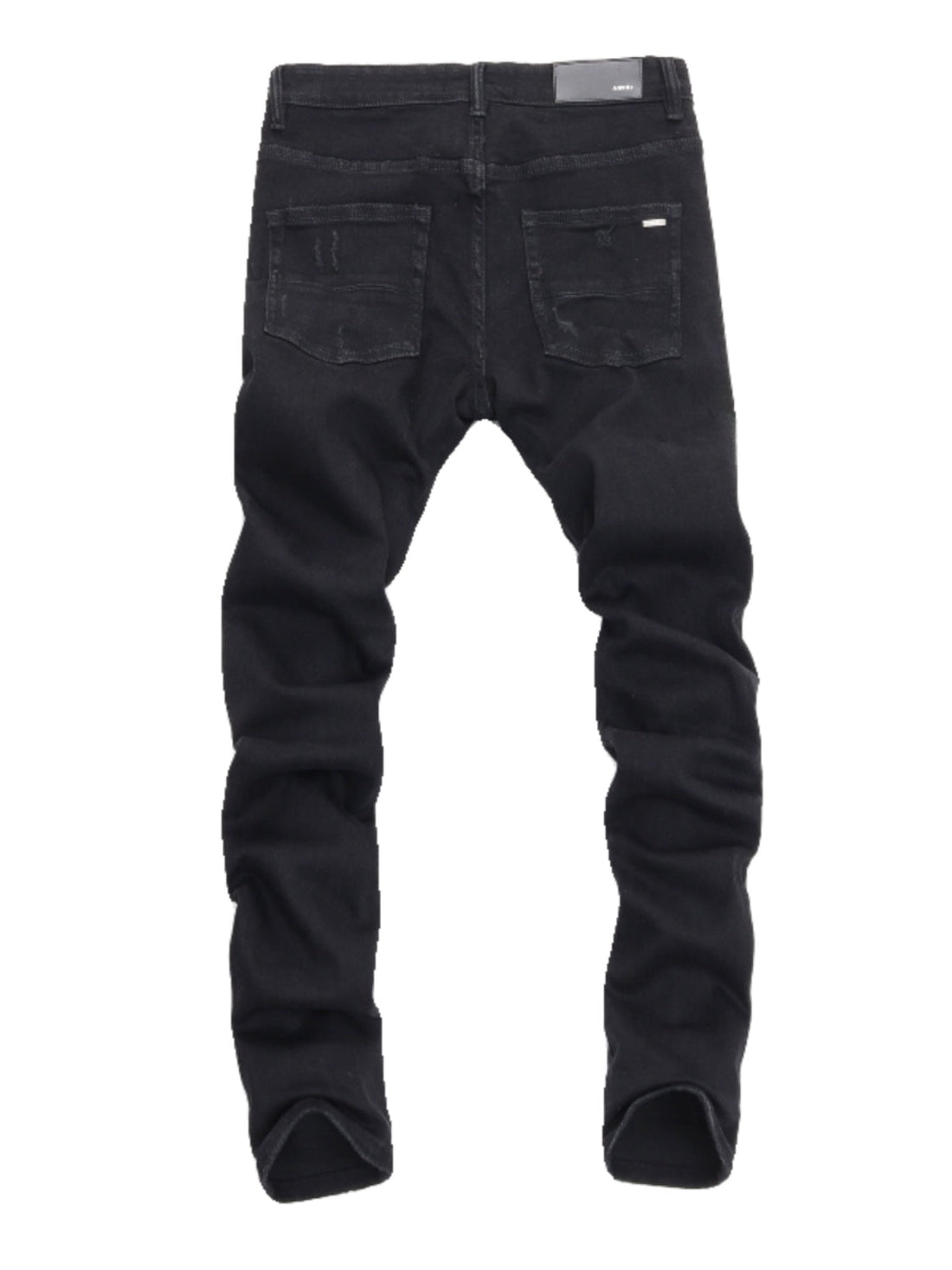 Black White Diamond Patch Jeans