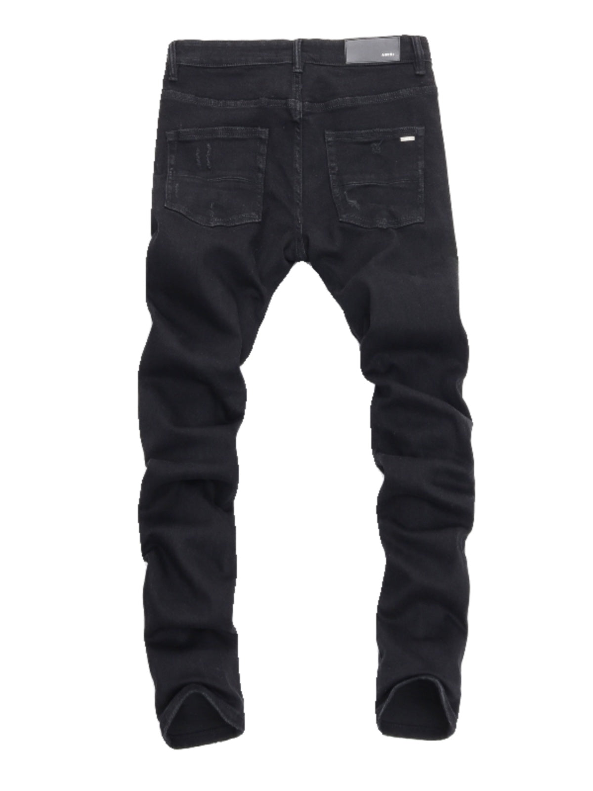 Black White Diamond Patch Jeans