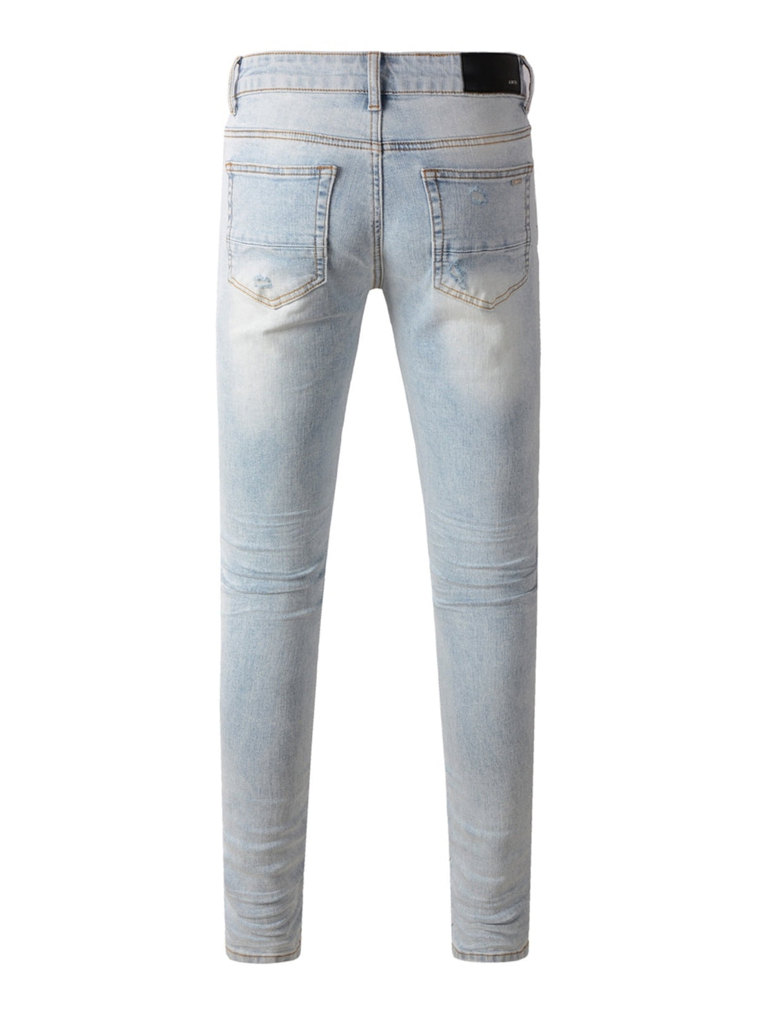 Denim Light Blue Patch Jeans