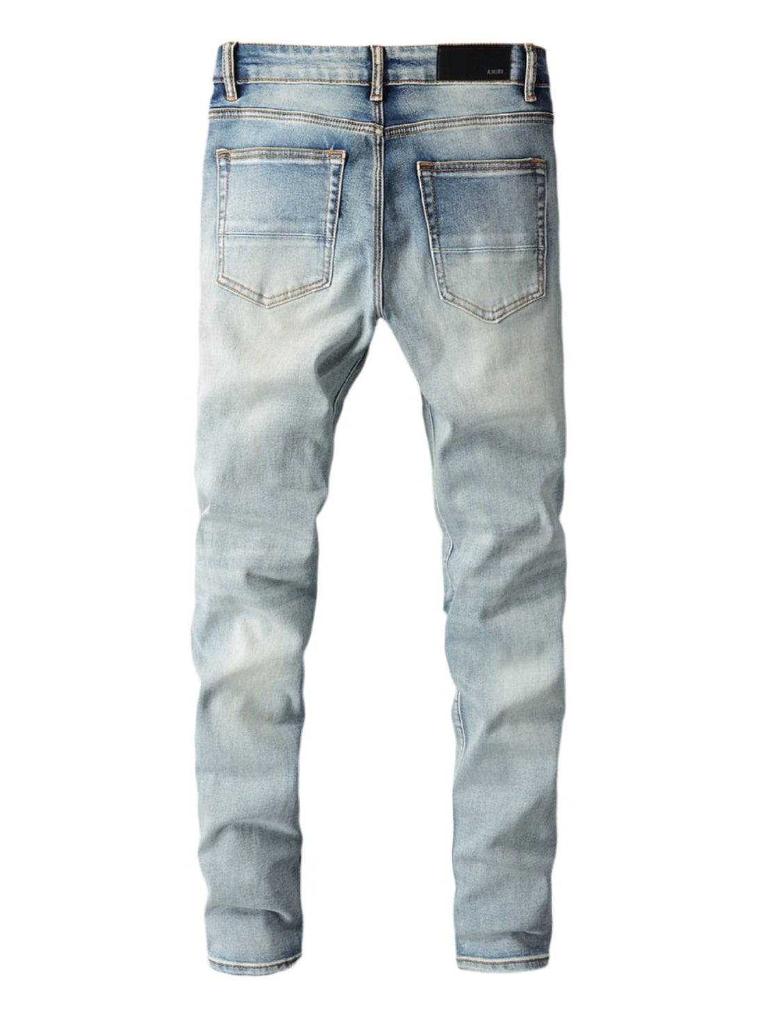 Denim Black Bandana Patch Jeans