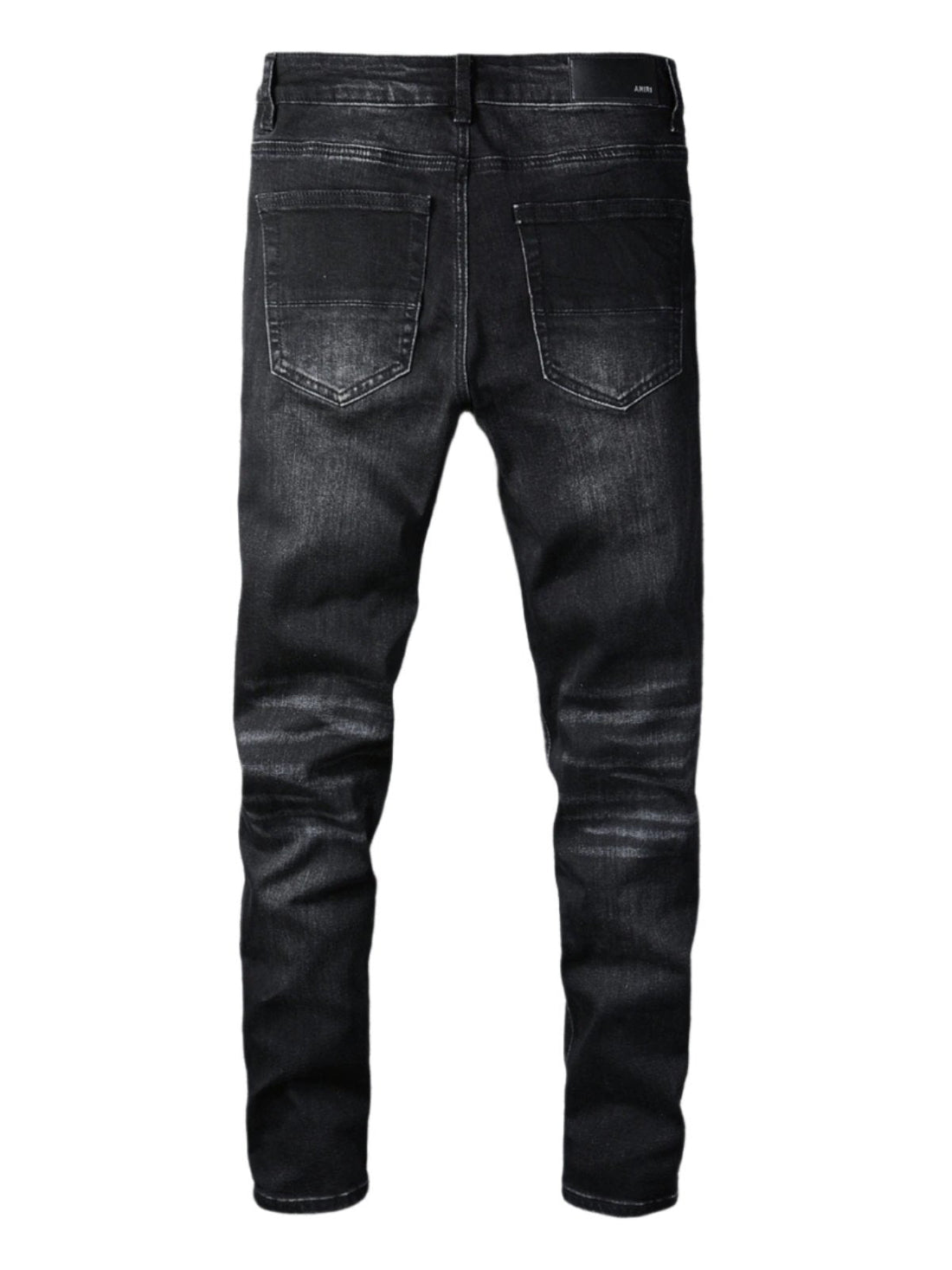 Black Paint Drip Jeans