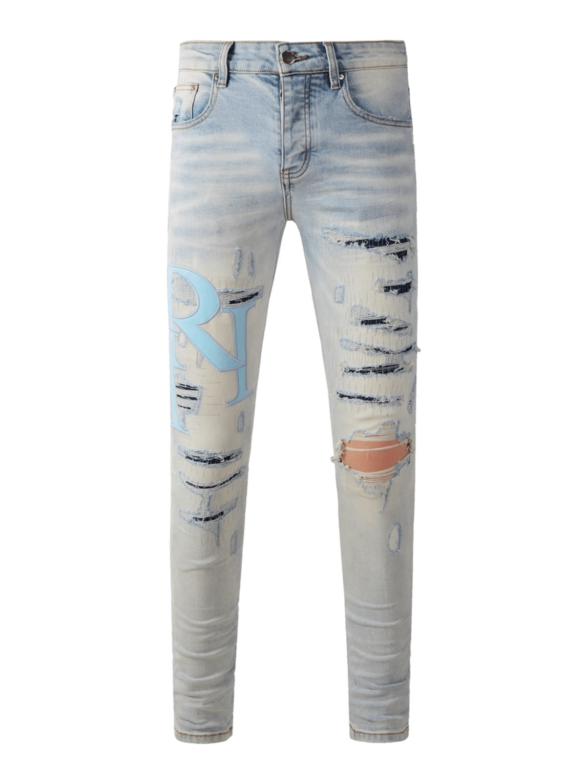 Denim Sky Blue Writing Jeans