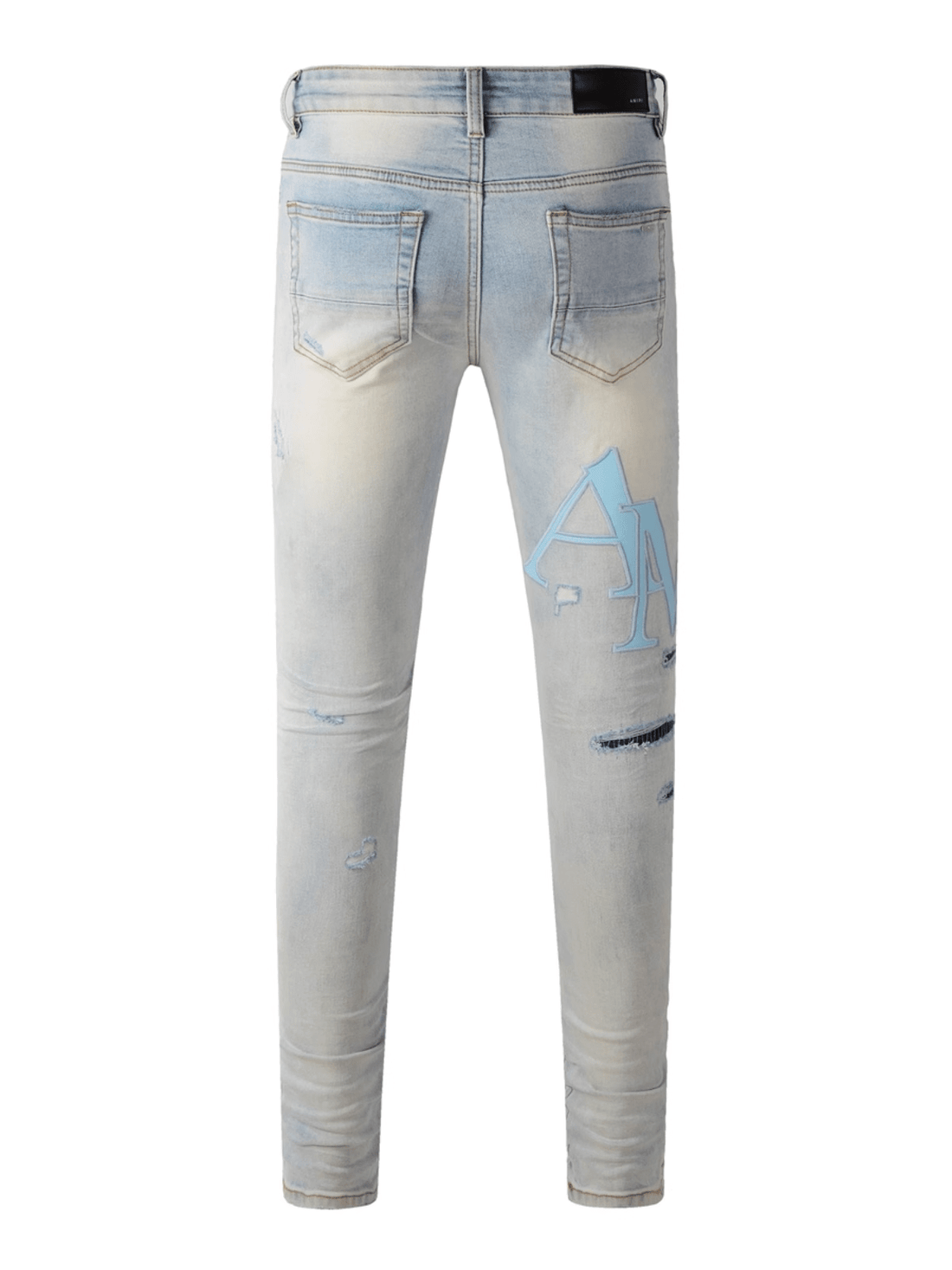 Denim Sky Blue Writing Jeans