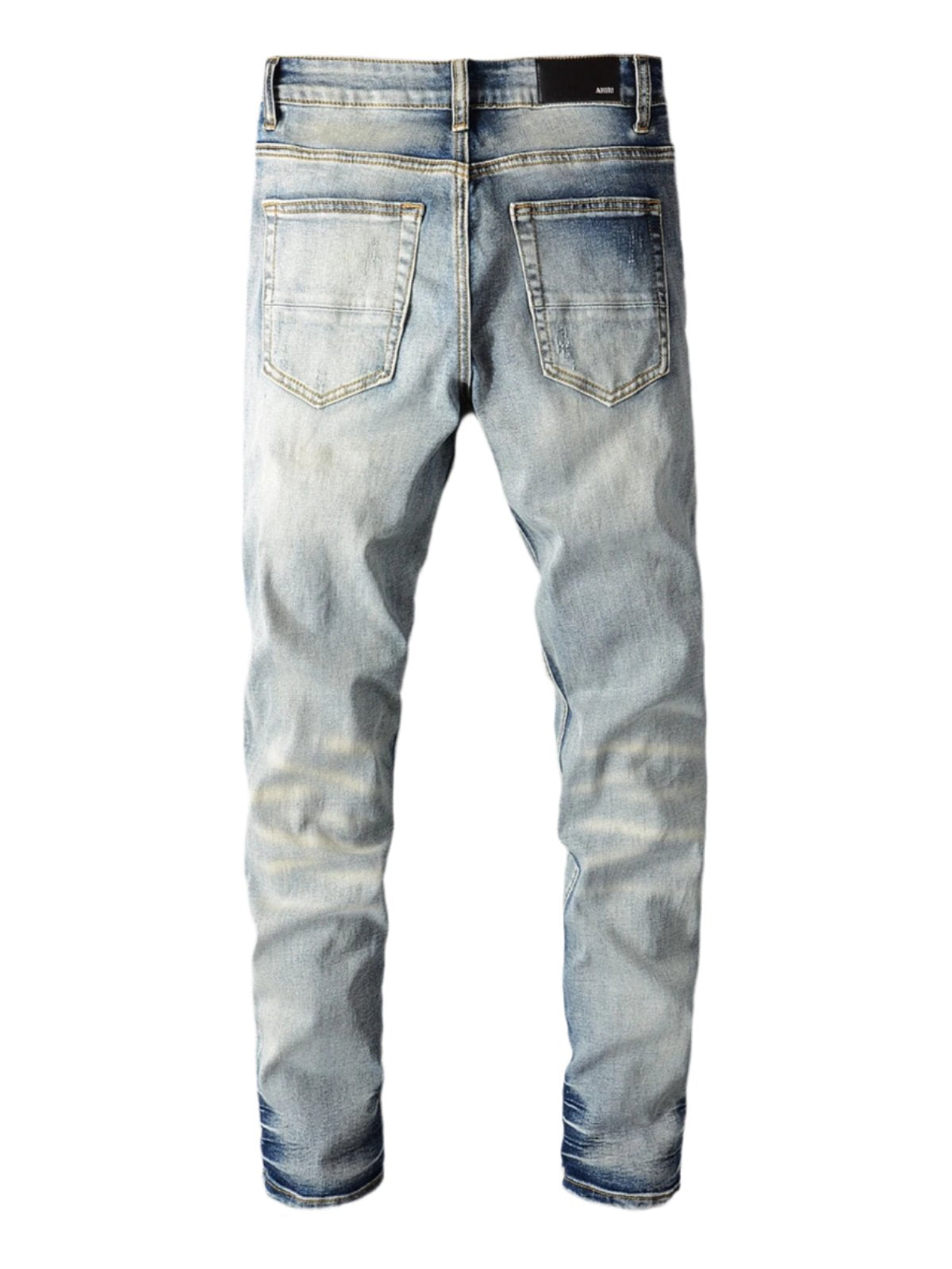 Denim Ripped Hot Pink Patch Jeans
