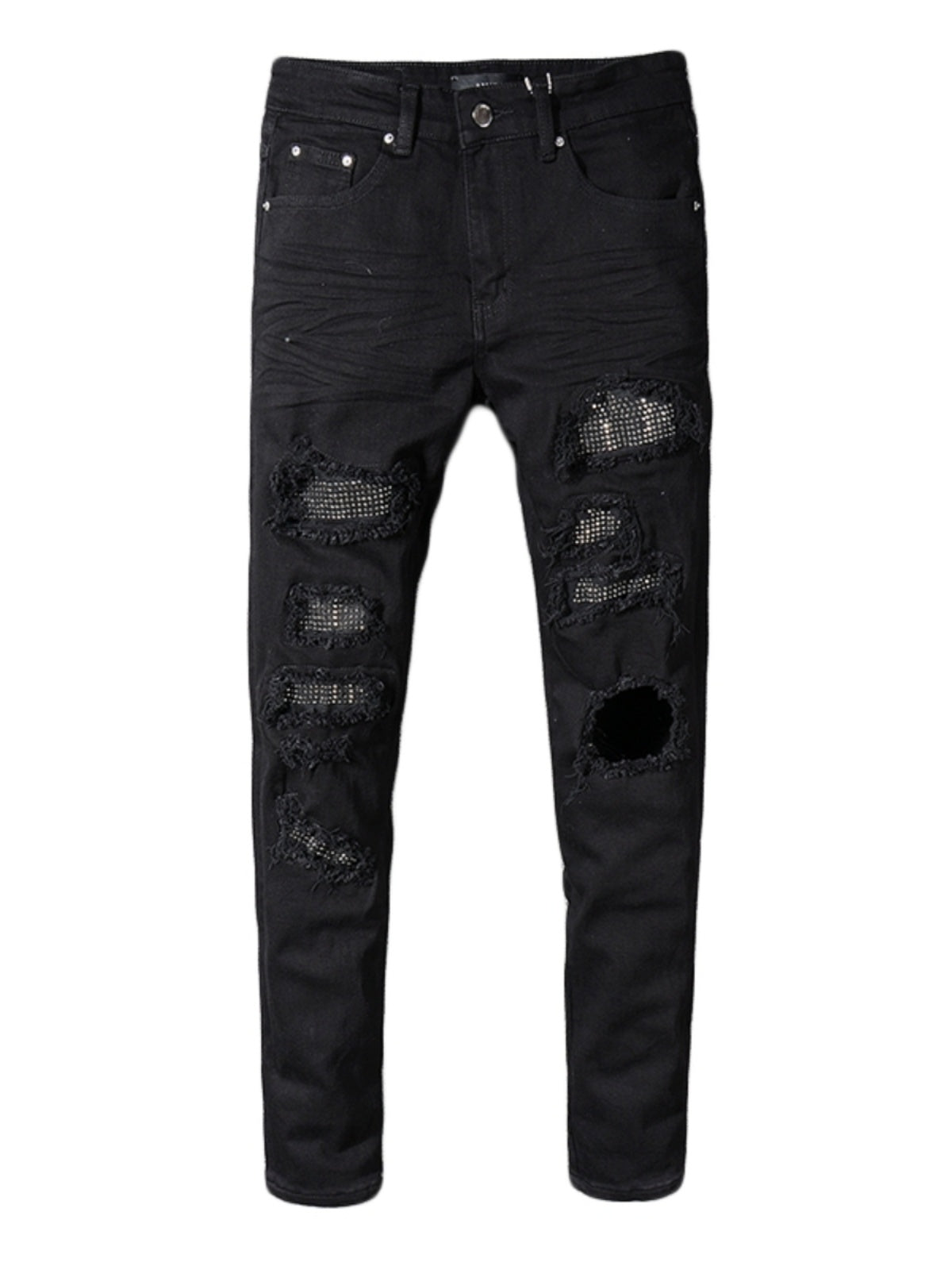 Black Diamond Patch Jeans