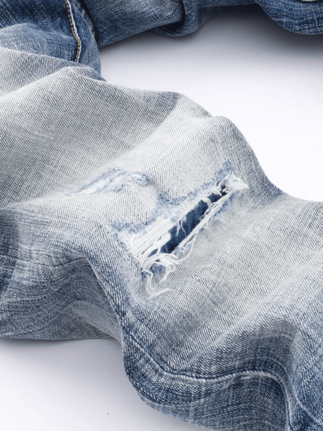 Retro Distressed Patch Jeans