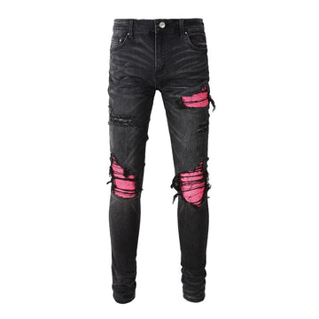 Pink Patch Jeans