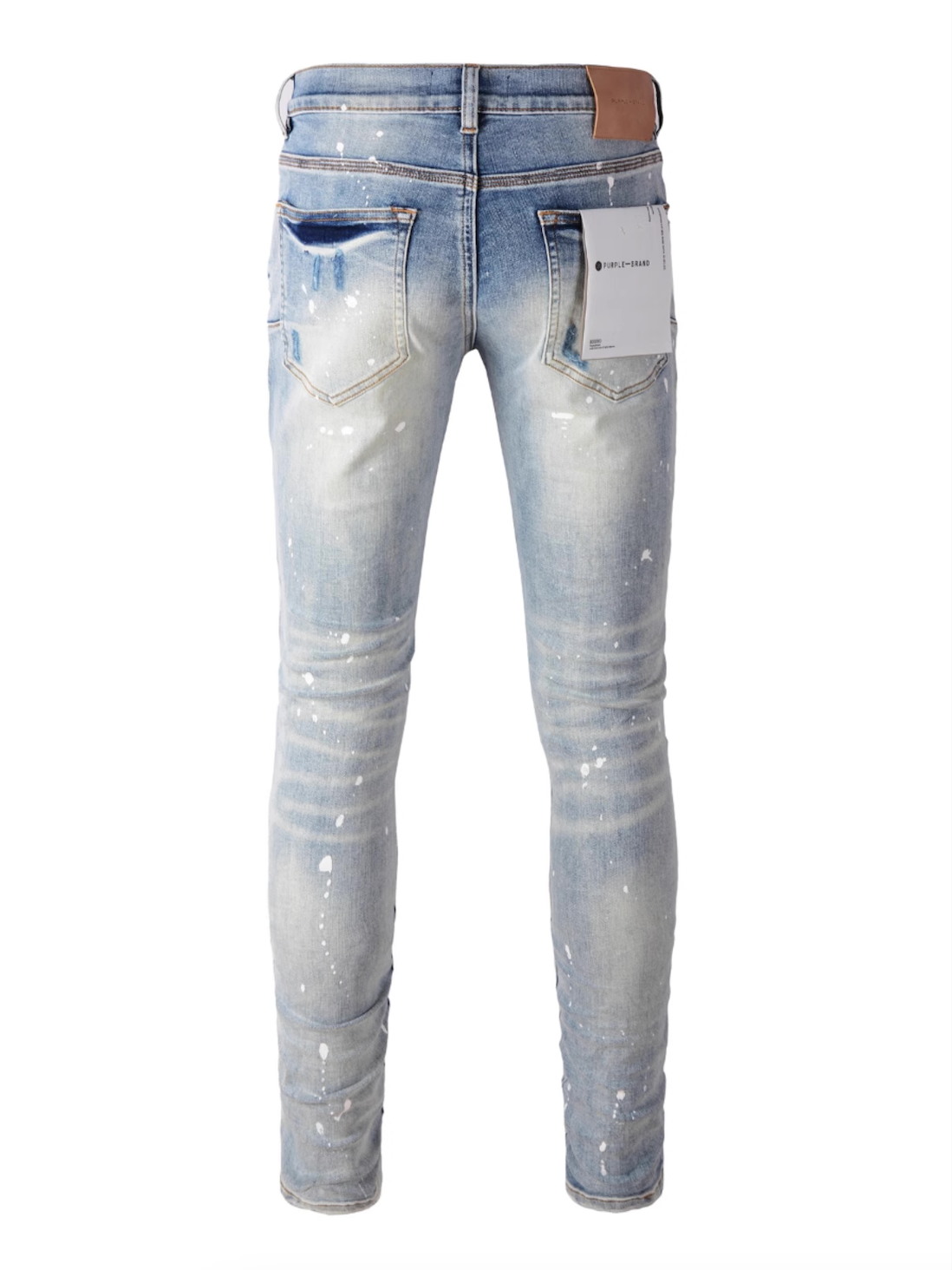 Ripped Paint Denim Jeans