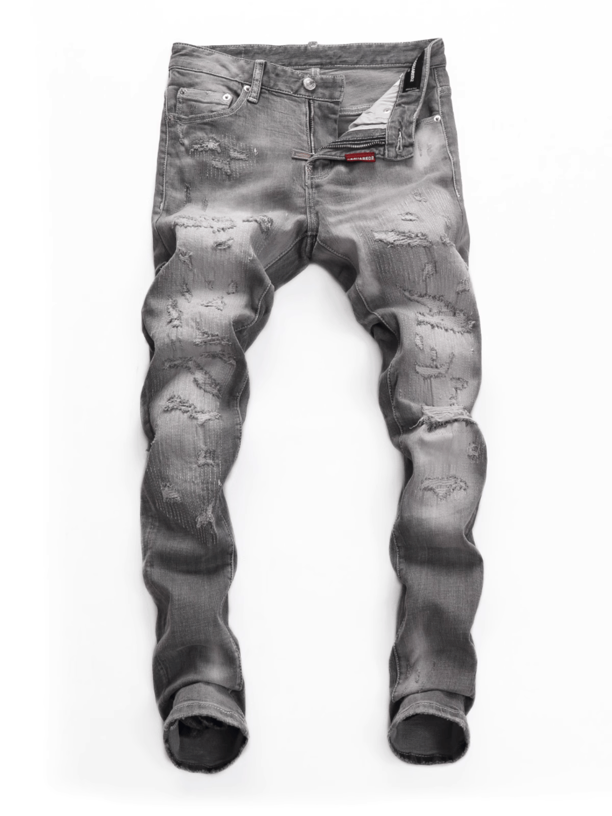 Smoke Gray Patch Jeans