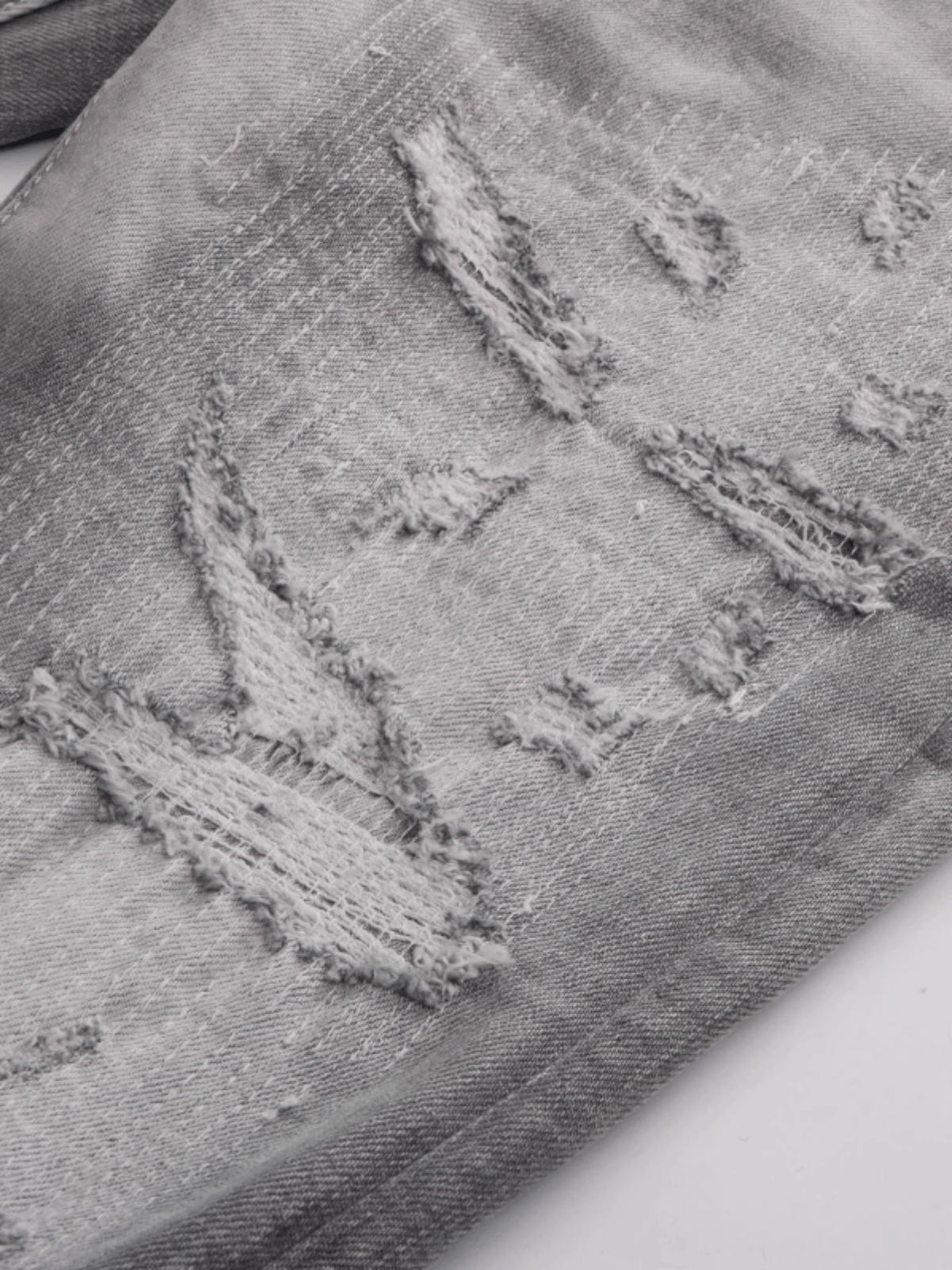 Smoke Gray Patch Jeans