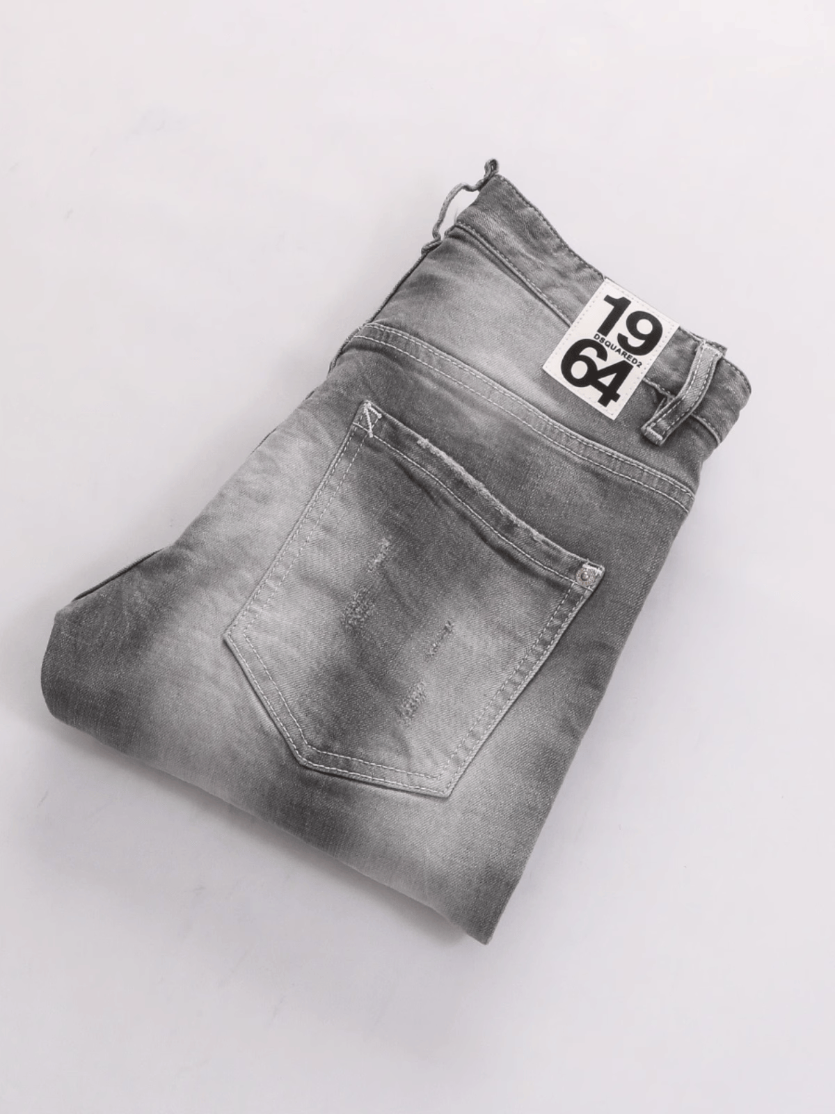 Smoke Gray Patch Jeans