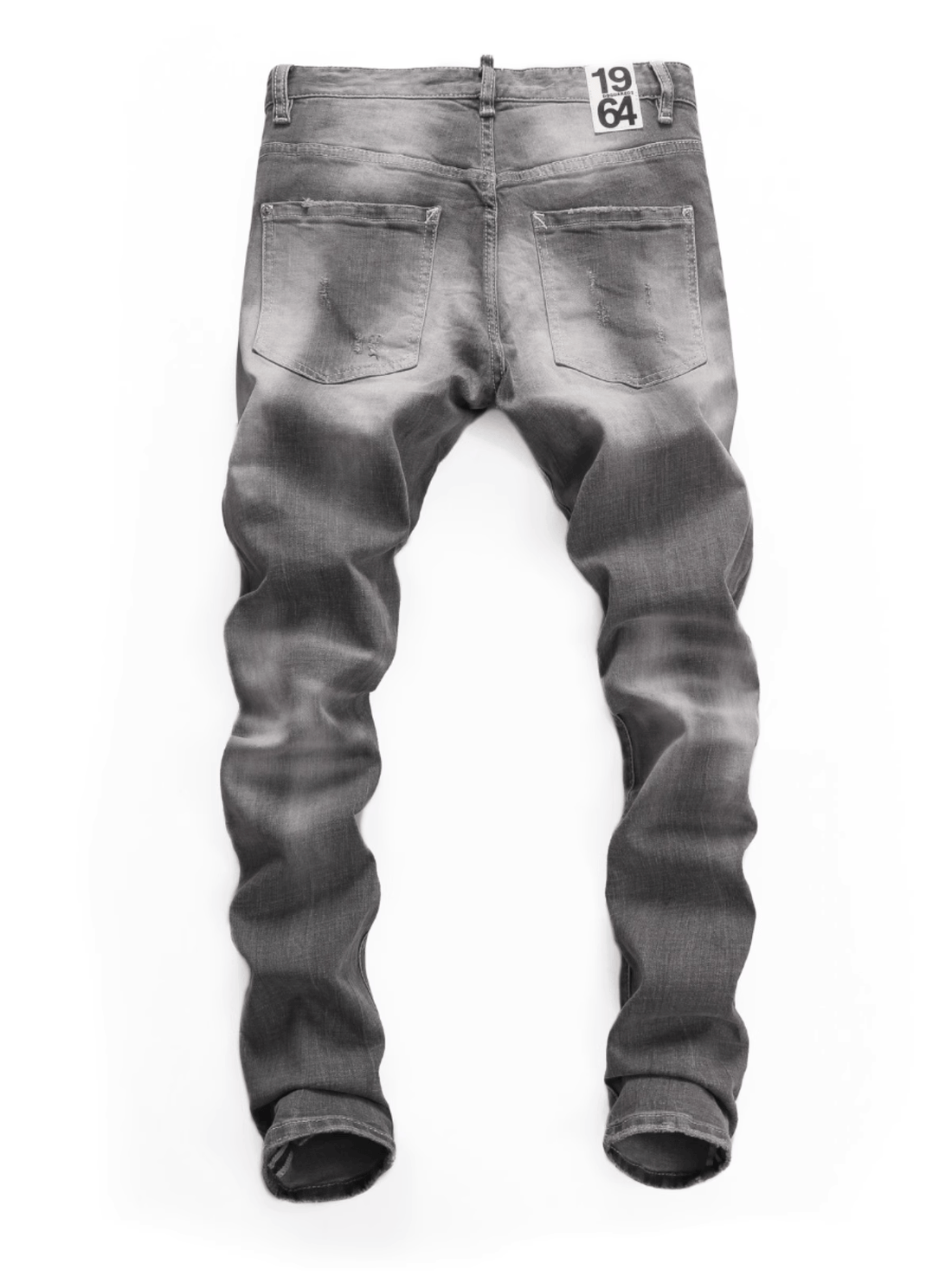 Smoke Gray Patch Jeans