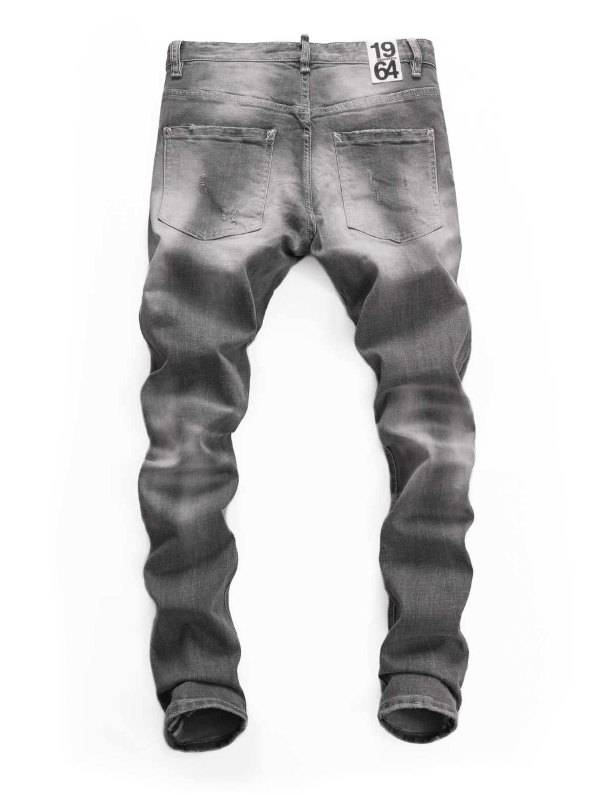 Smoke Gray Patch Jeans