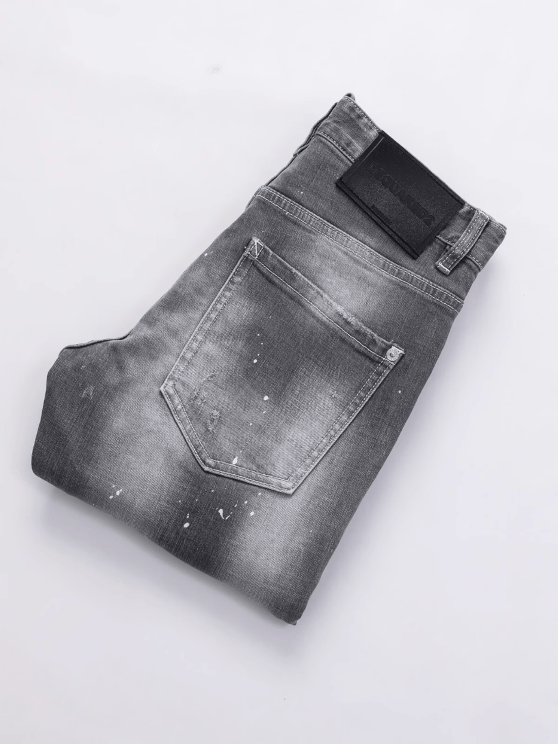Smoke Gray Patch Jeans