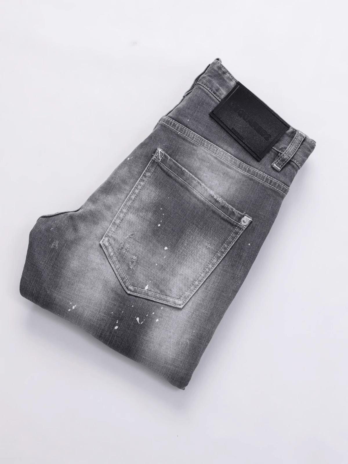 Smoke Gray Patch Jeans
