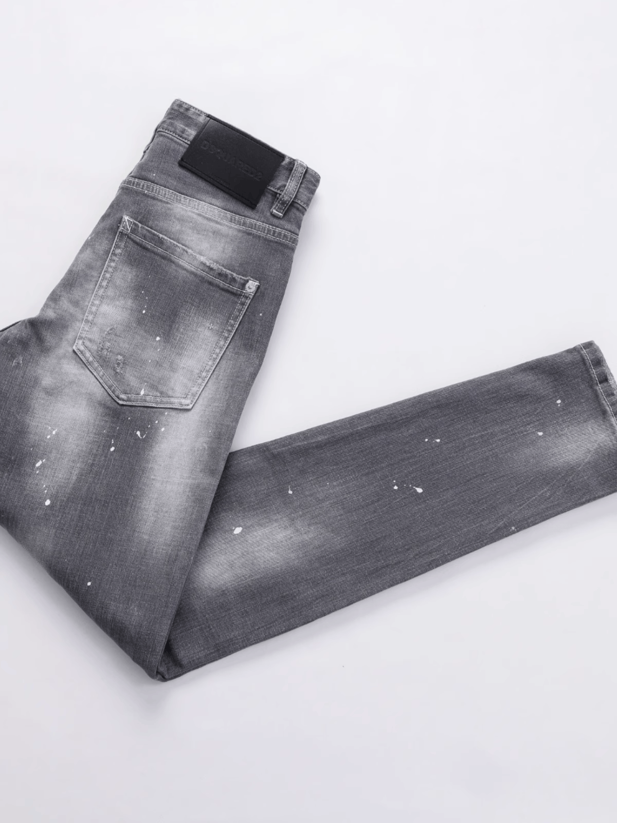 Smoke Gray Patch Jeans