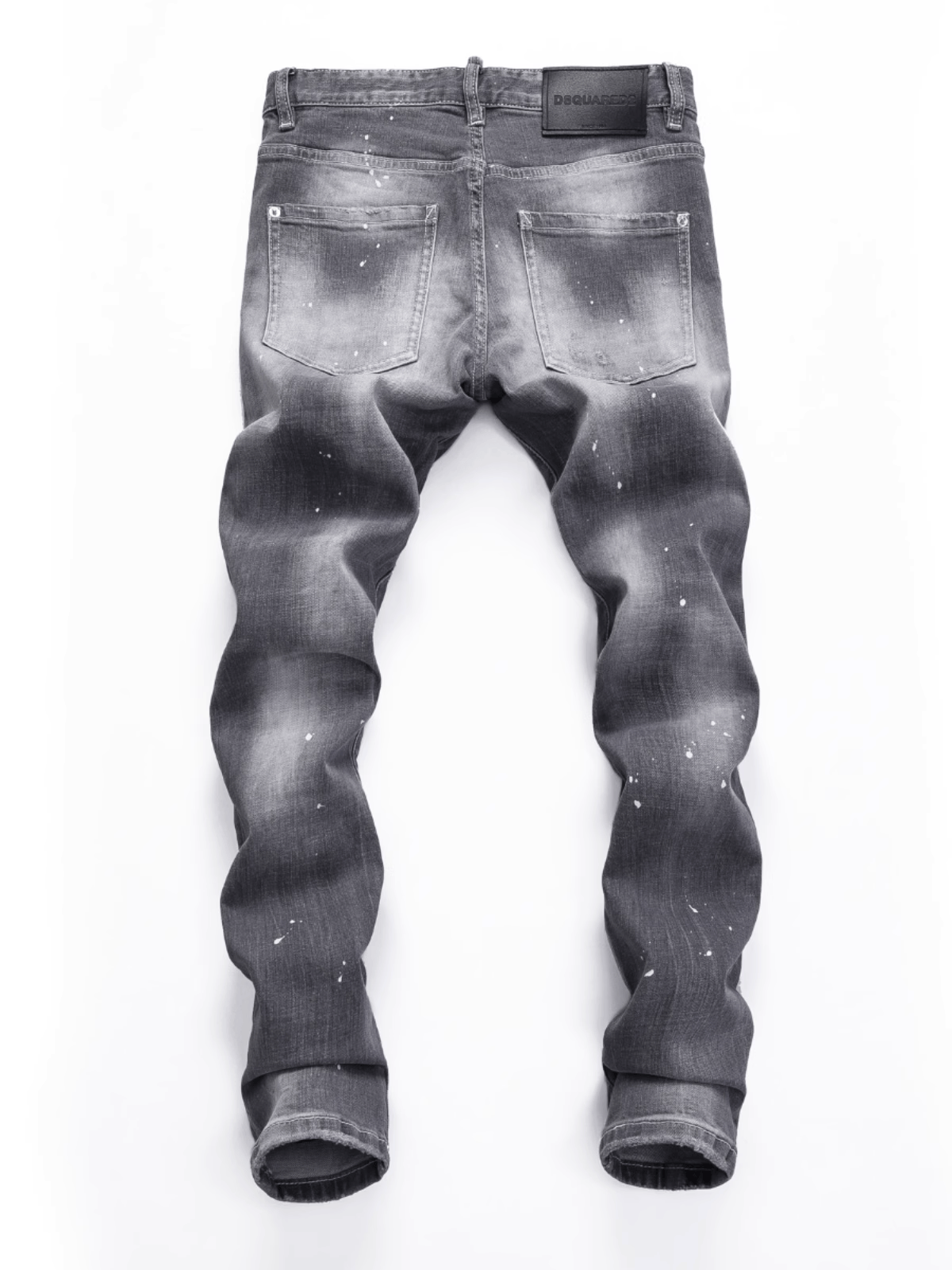 Smoke Gray Patch Jeans