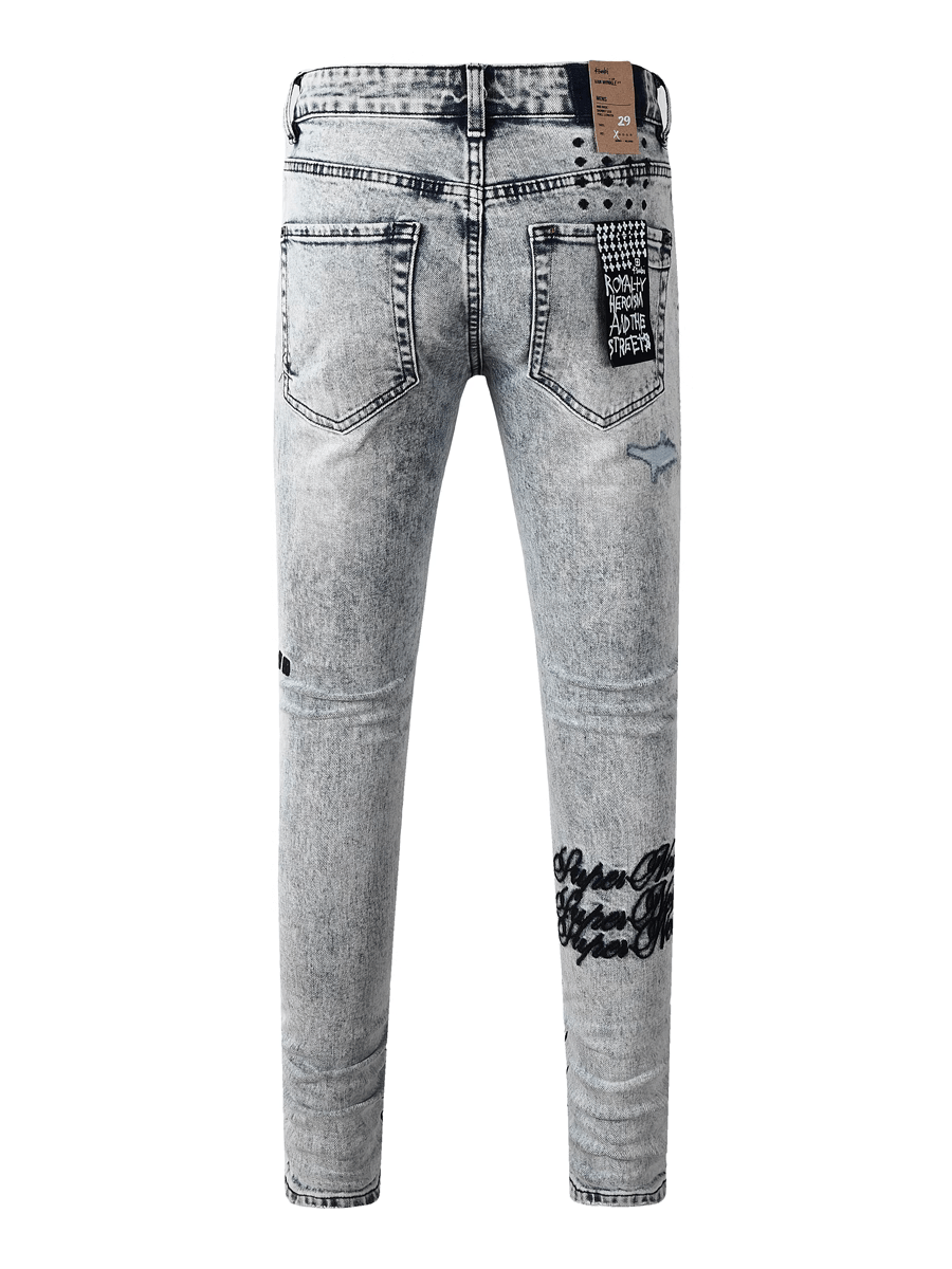 Smoky Gray Washed Classic Jeans