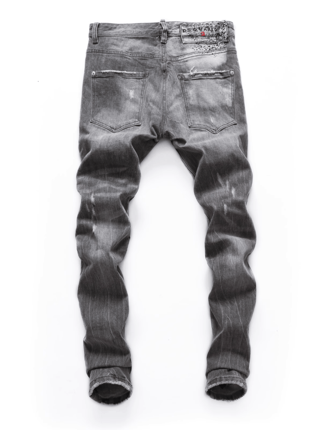 Smoky Gray Ripped Jeans