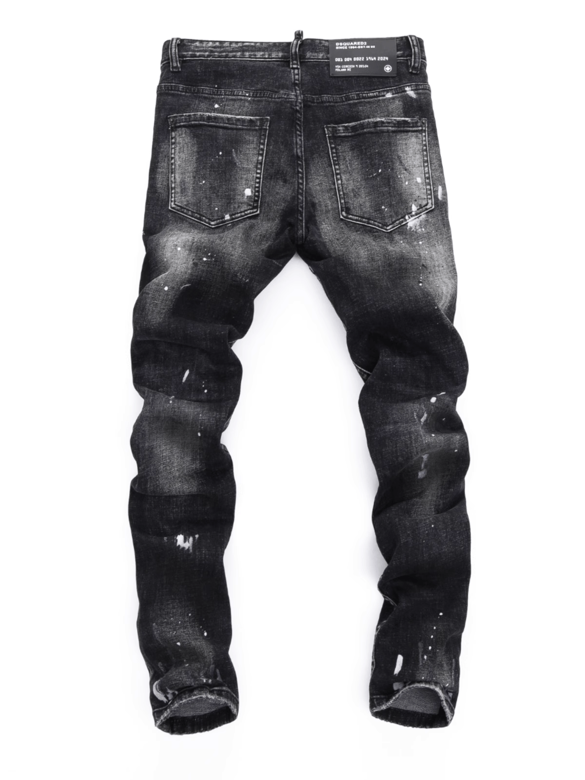 Smoky Gray Hole Patch Jeans