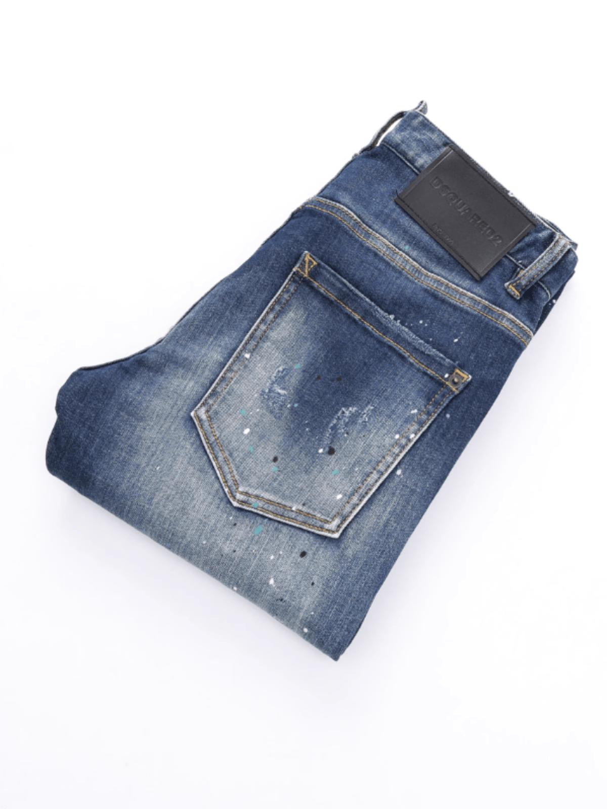 Dark Blue Patch Jeans