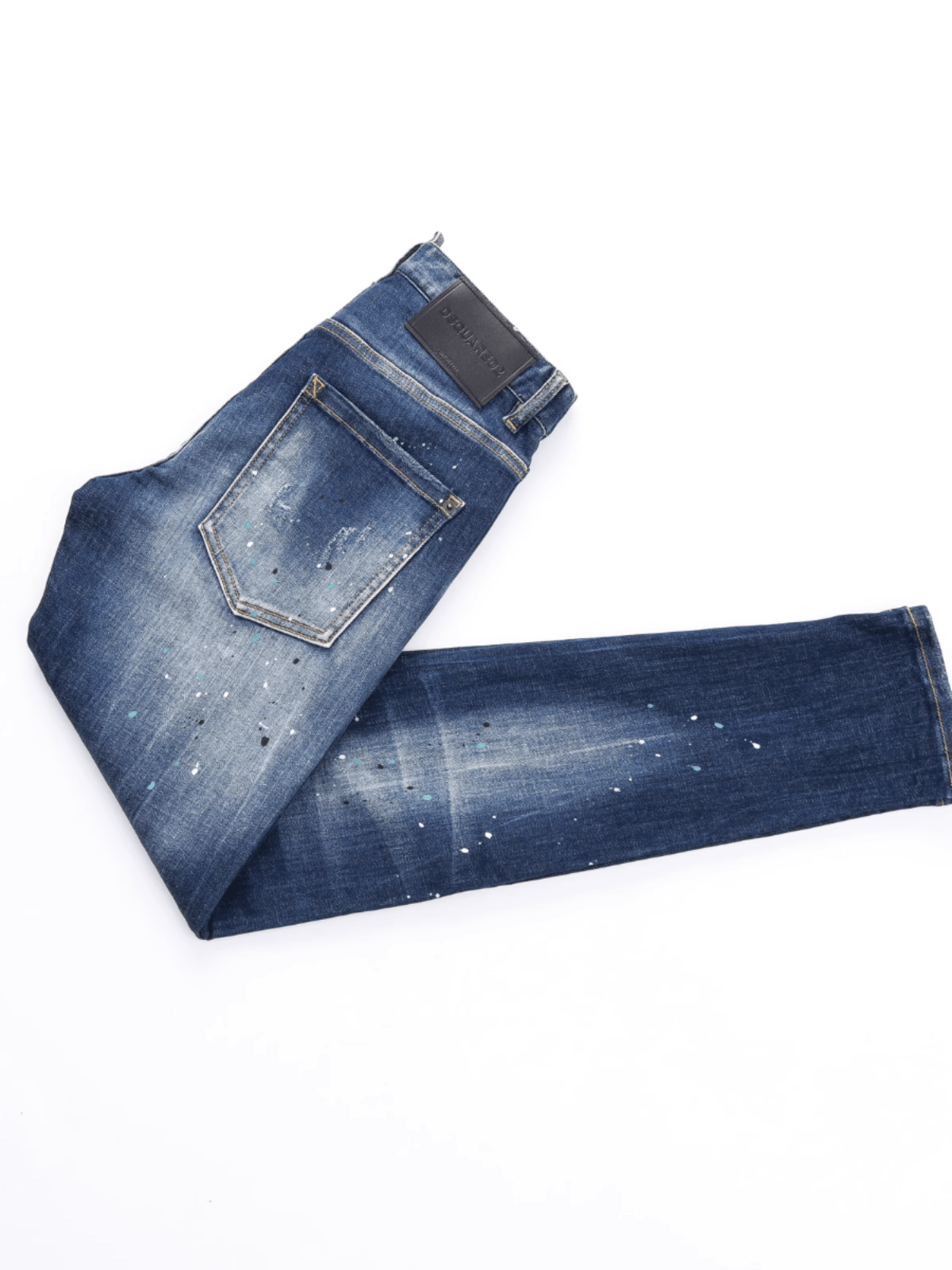 Dark Blue Patch Jeans