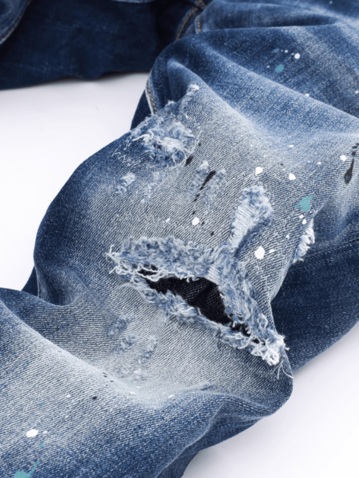 Dark Blue Patch Jeans