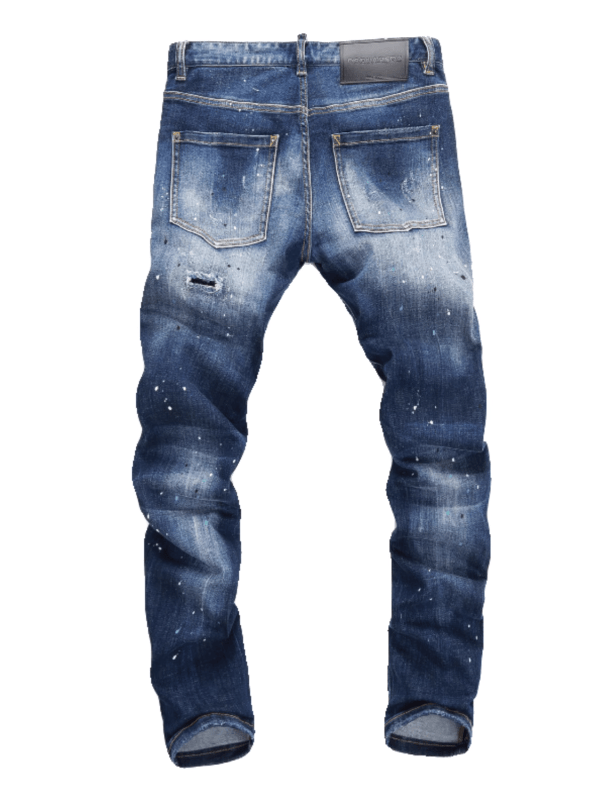 Dark Blue Patch Jeans