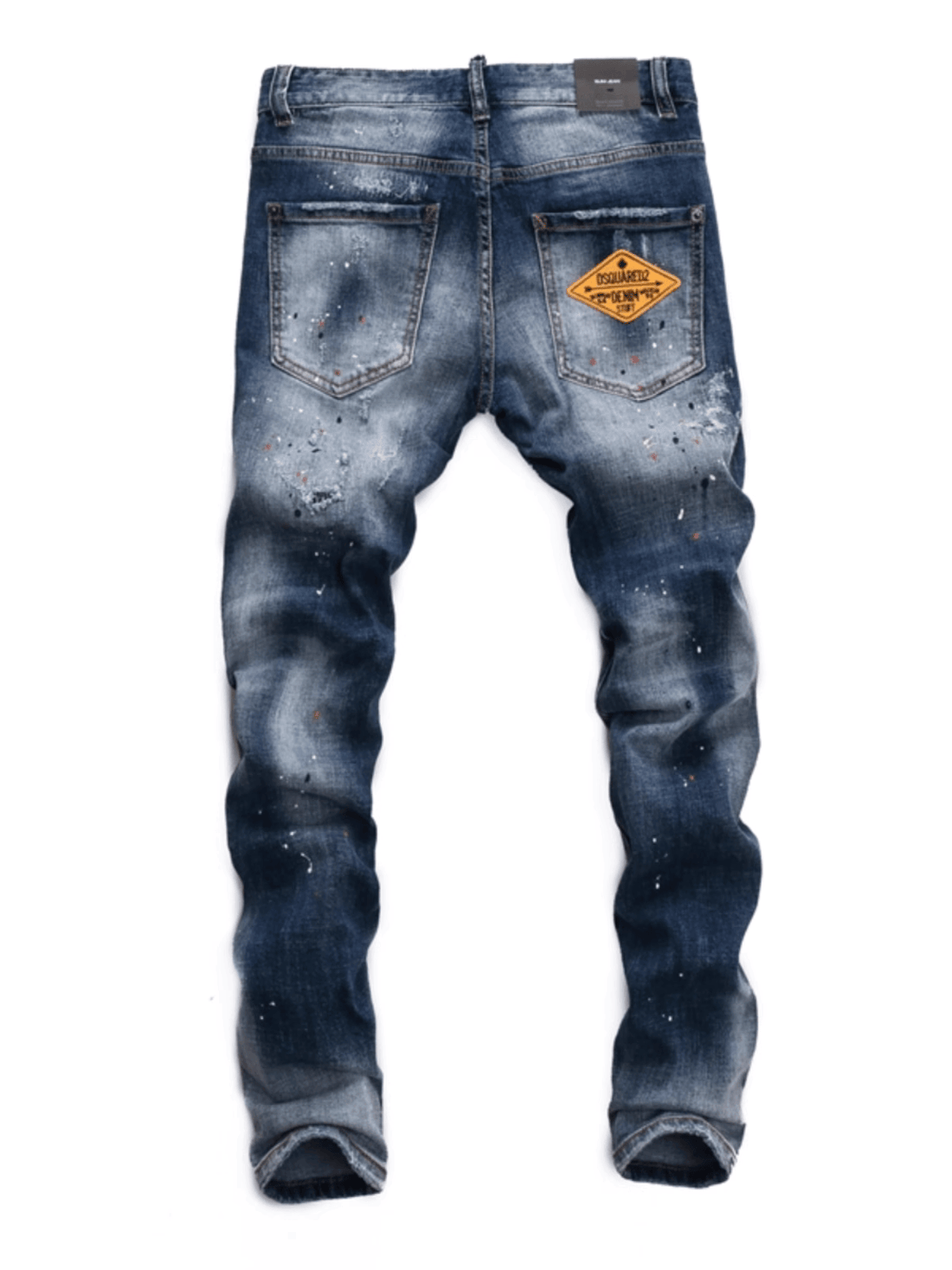 Navy Ripped Hole Jeans