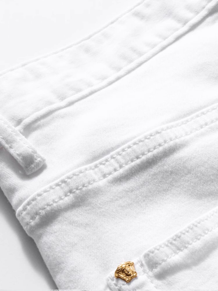 White Medusa Classic Jeans