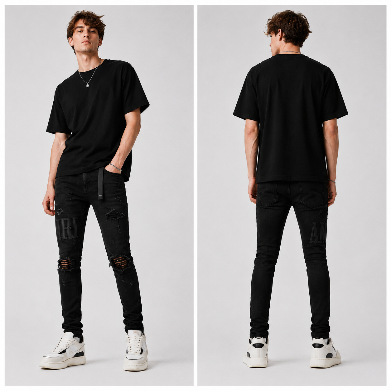 Triple Black Denim Jeans