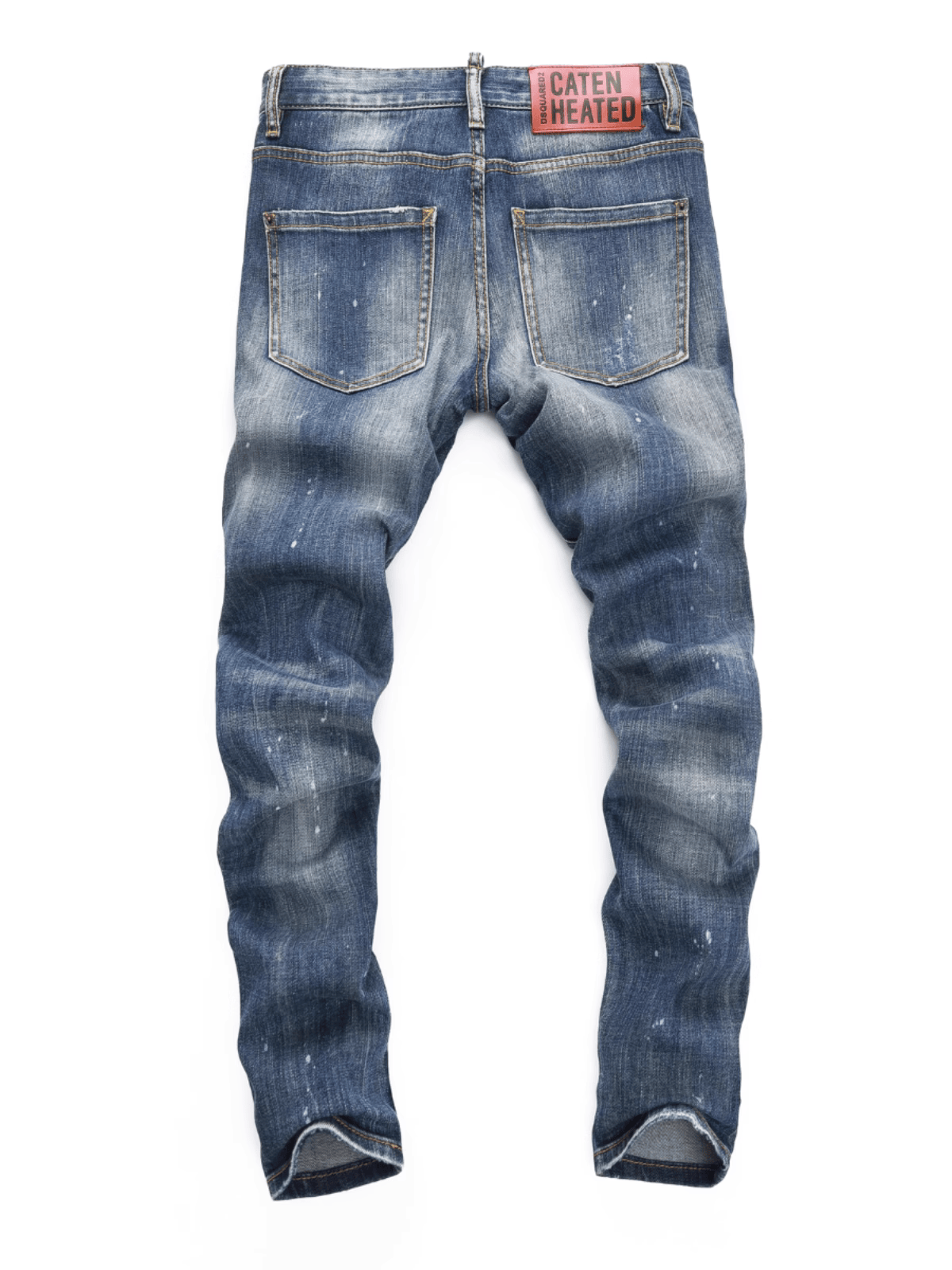 Unique Washed Ripped Jeans