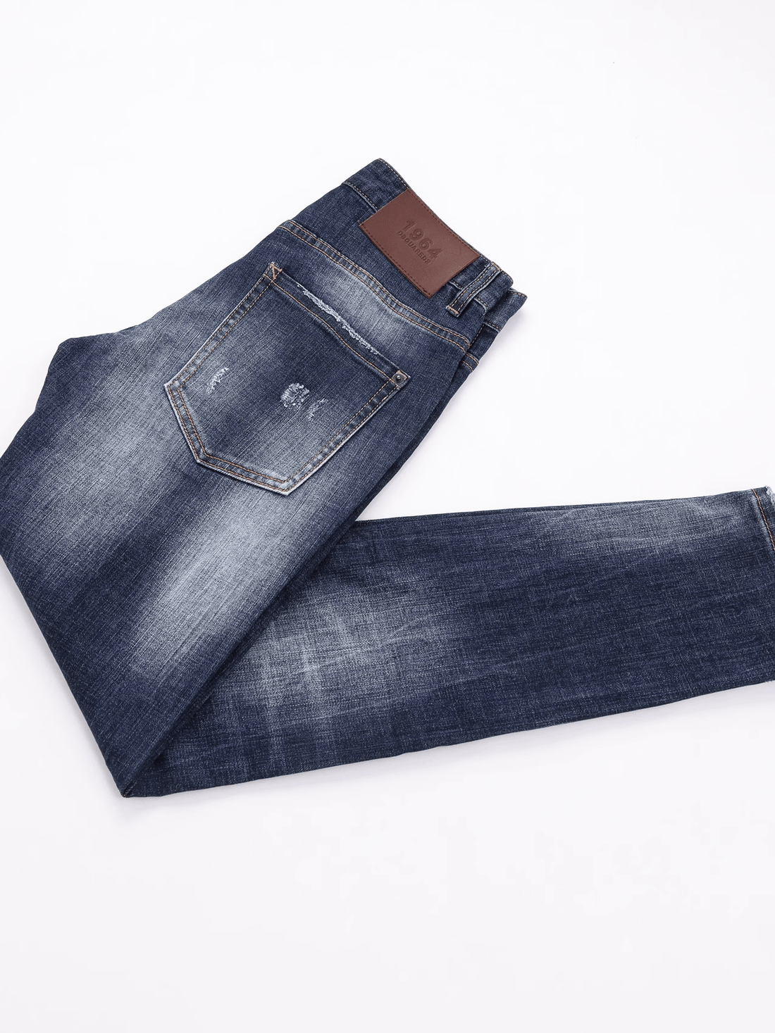 Washed White Ripped Jeans