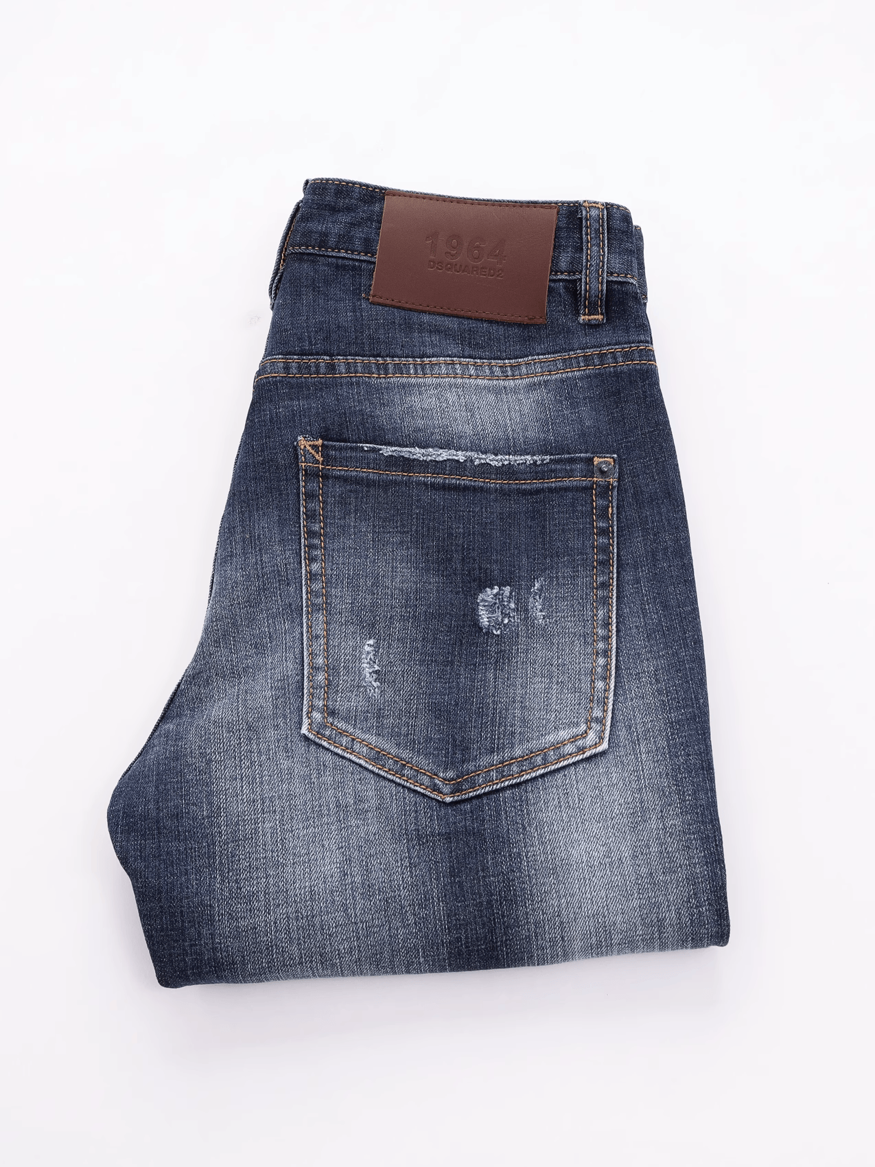 Washed White Ripped Jeans