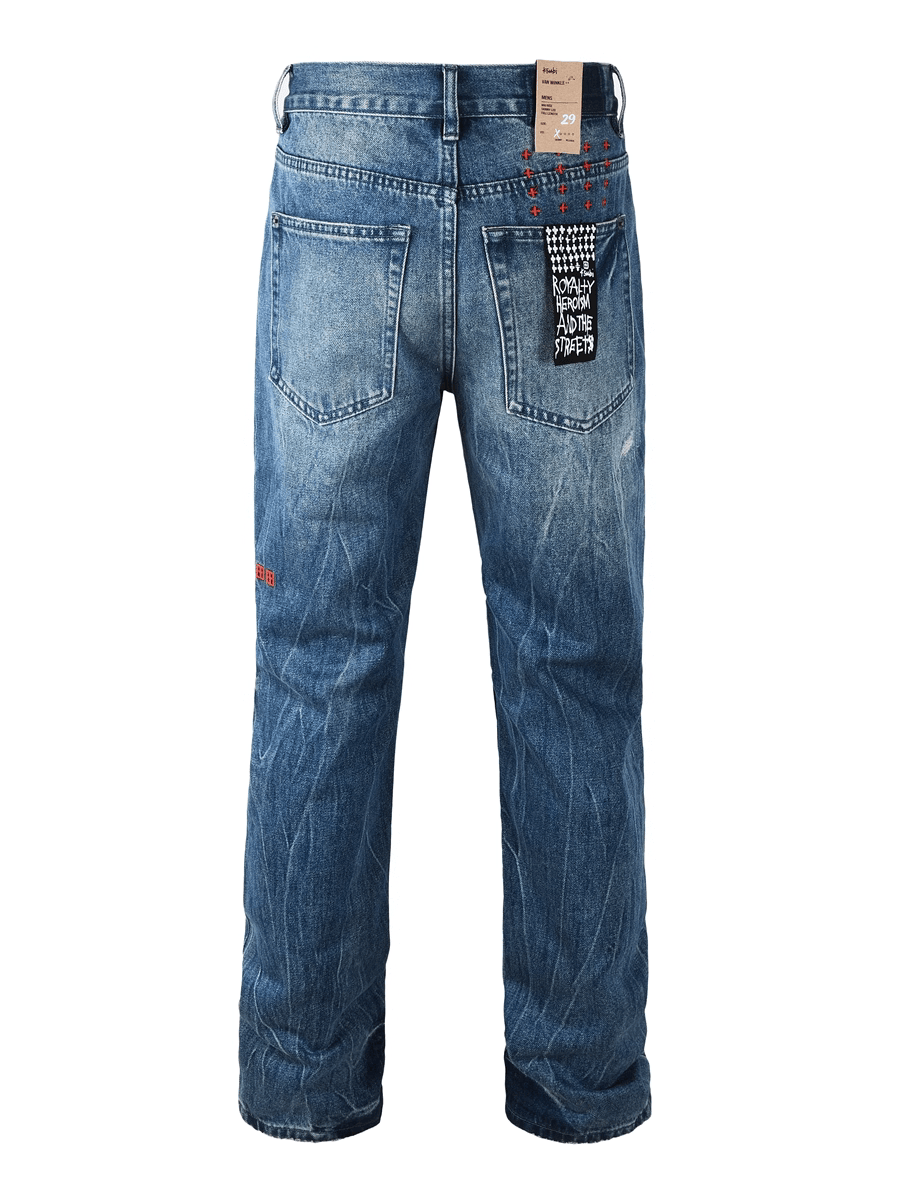 Blue Patch Jeans