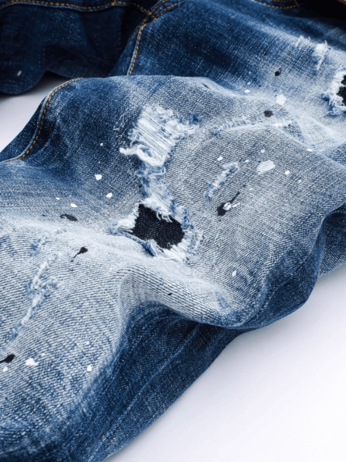 Light Blue Paint Jeans