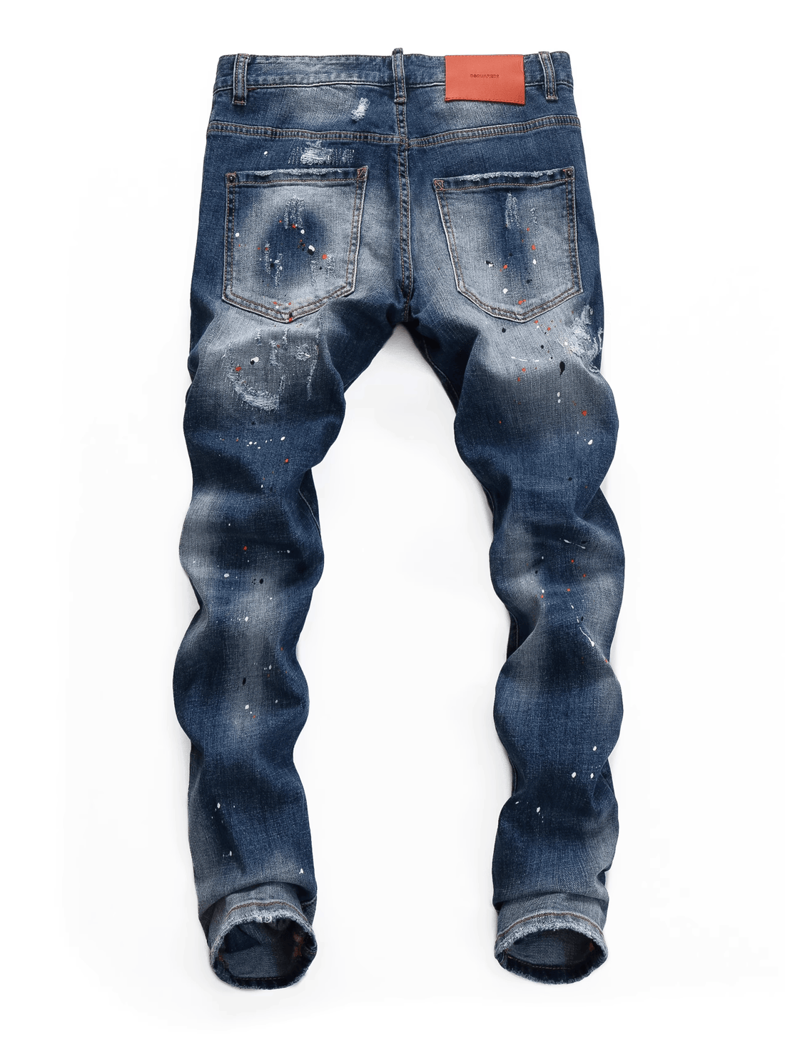 Blue Denim Paint Jeans