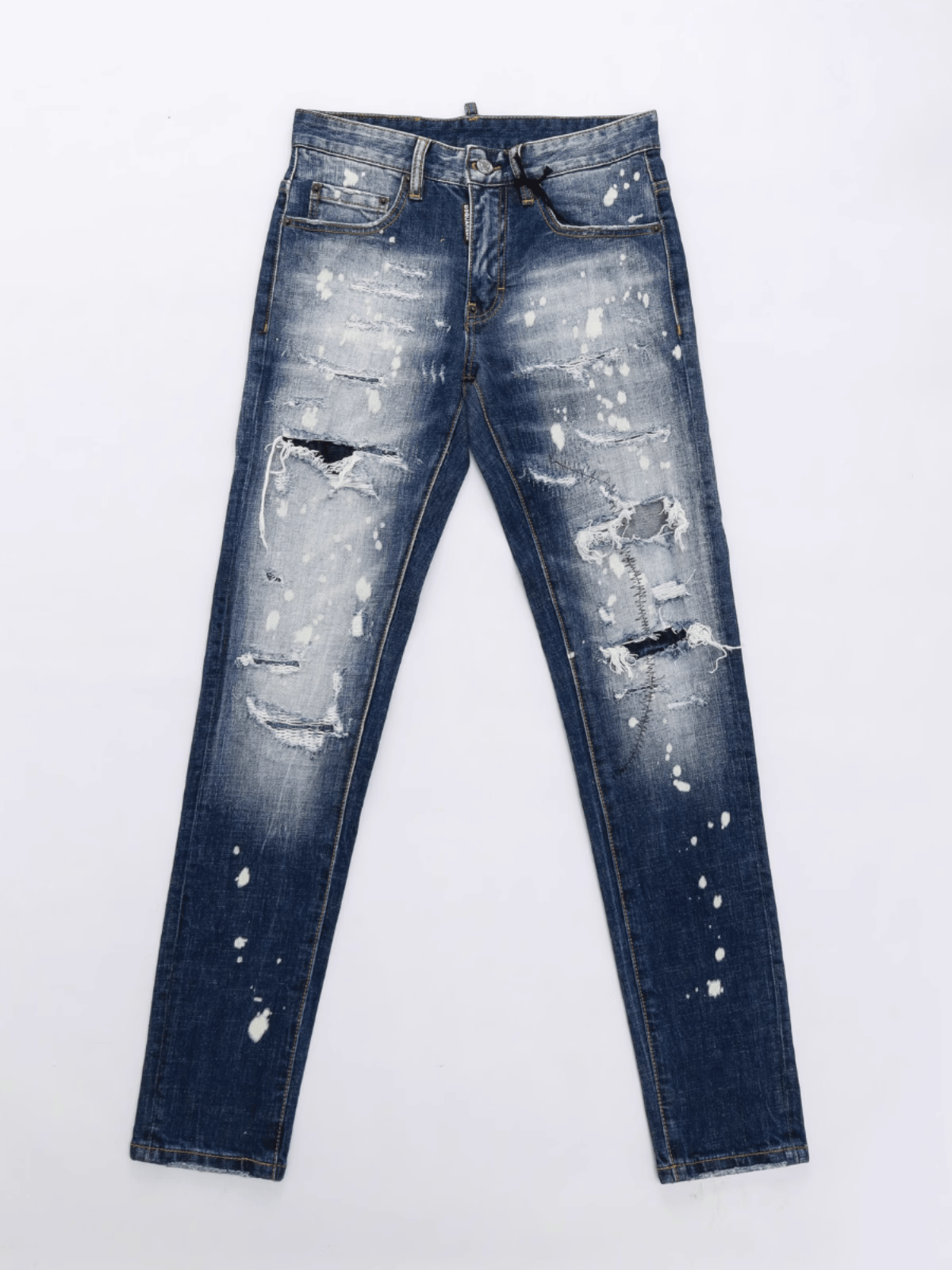 Dark Blue Patch Jeans