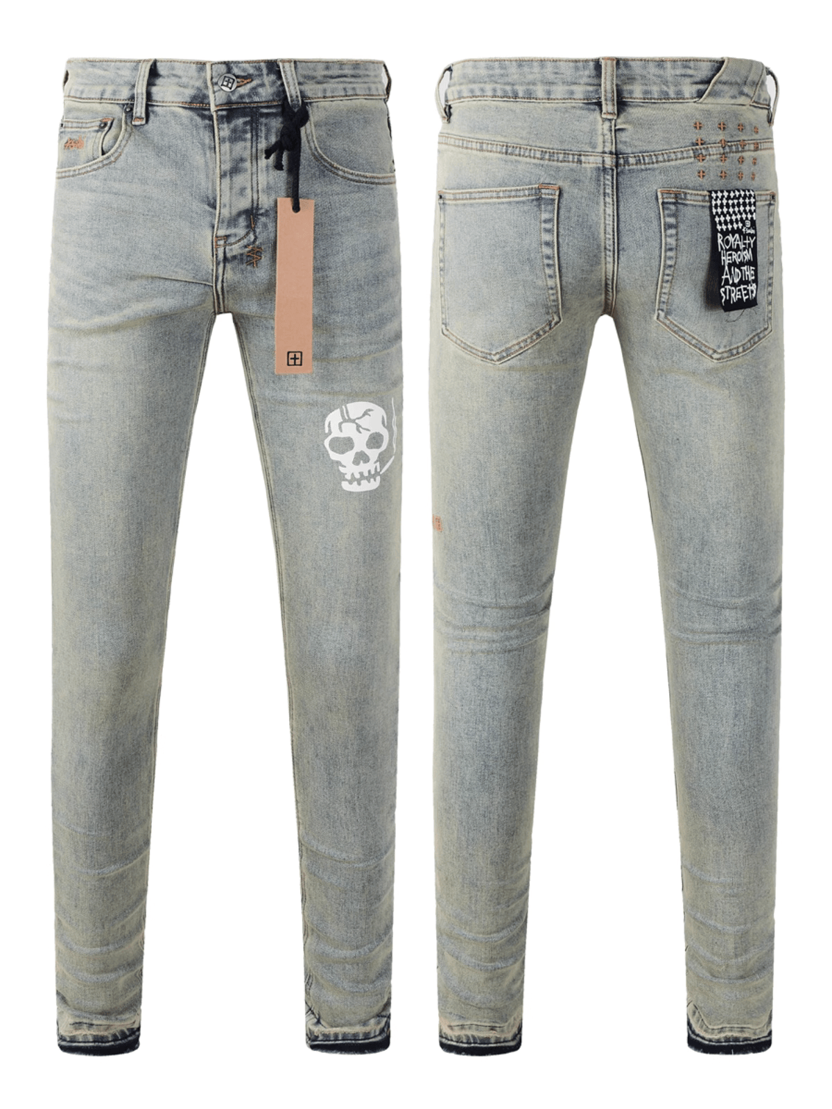Stone Skull Patch Jeans
